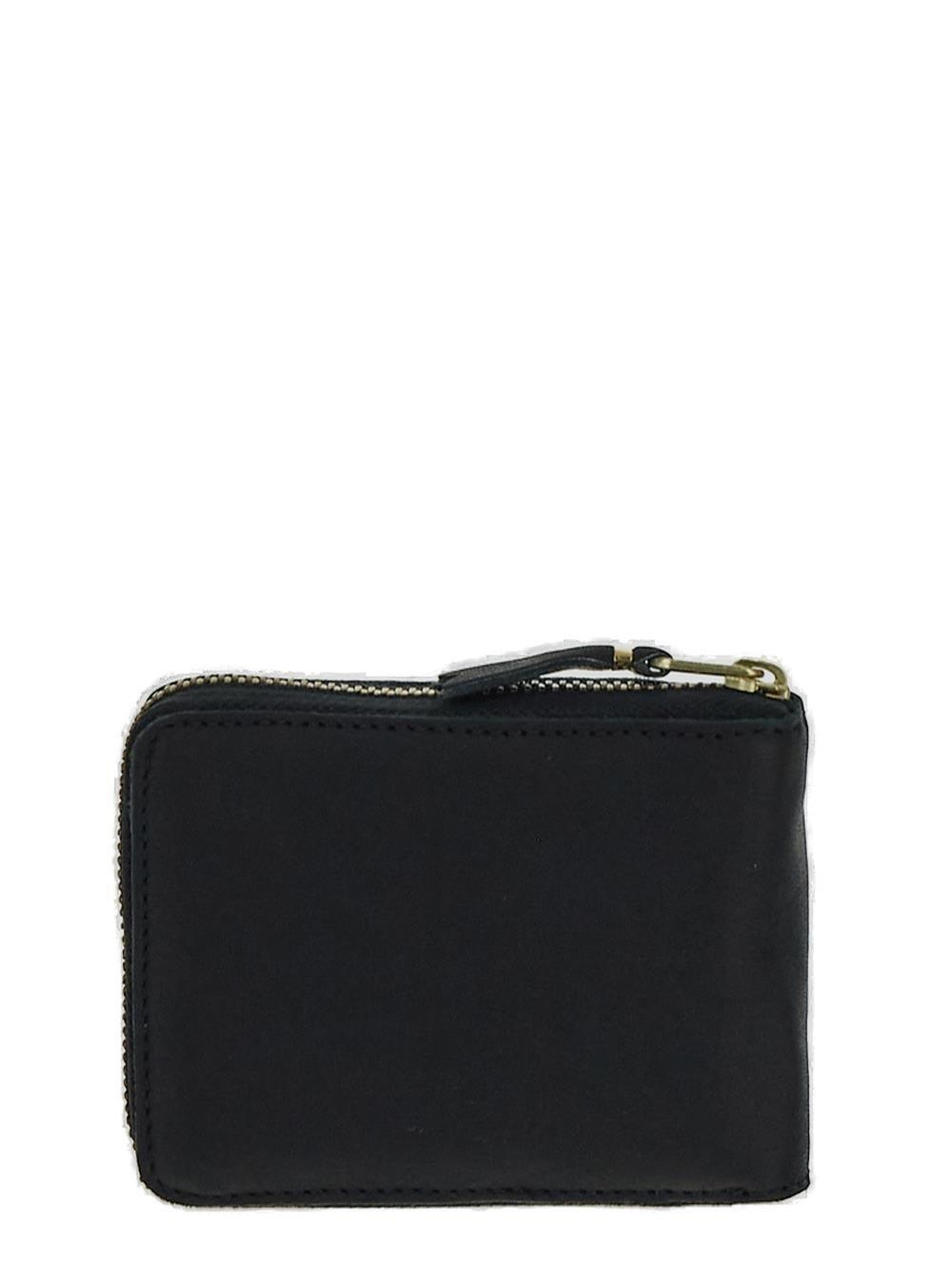 Shop Comme Des Garçons Rectangle-shape Zip-around Wallet In Black