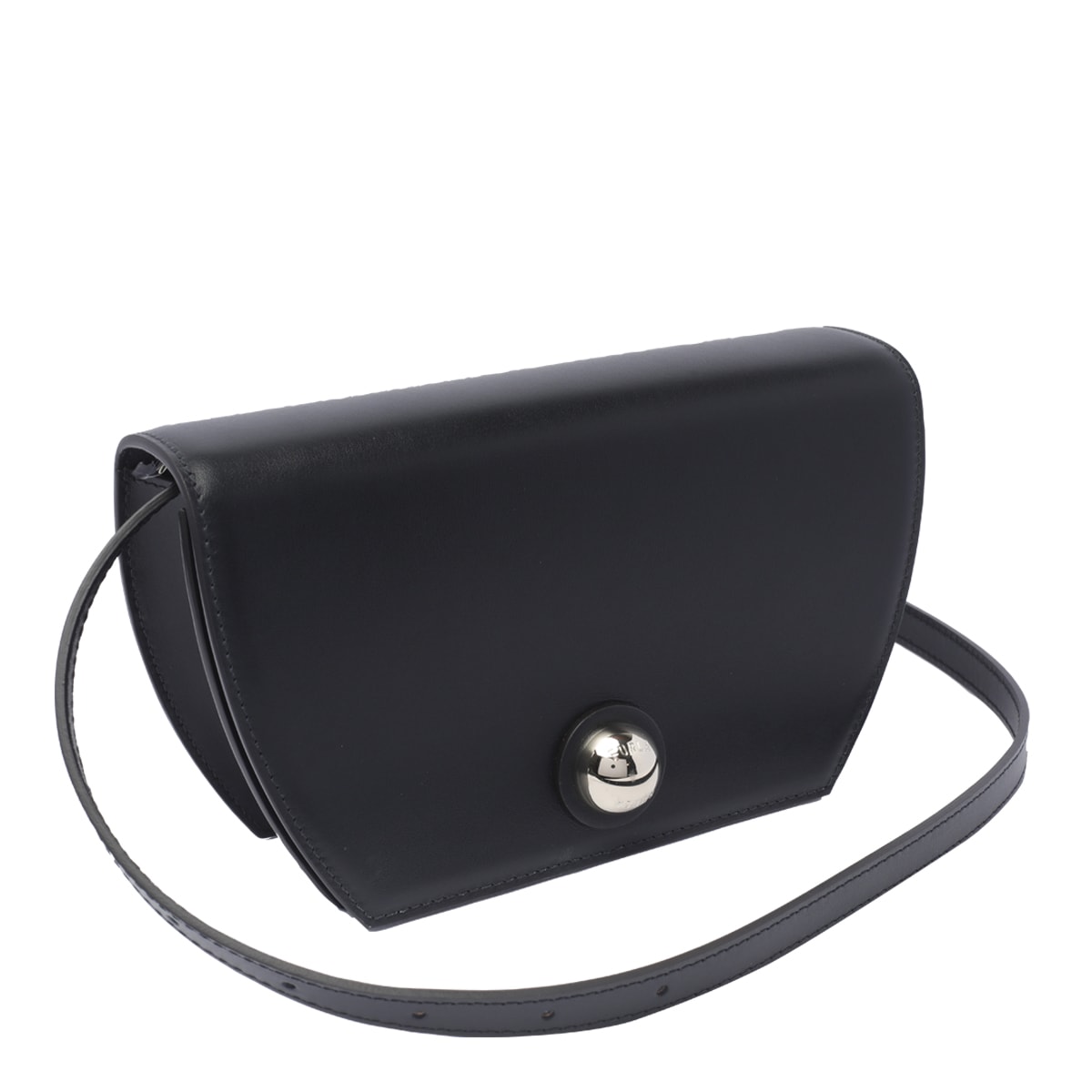 Shop Furla Mini Sfera Crossbody Bag In Black