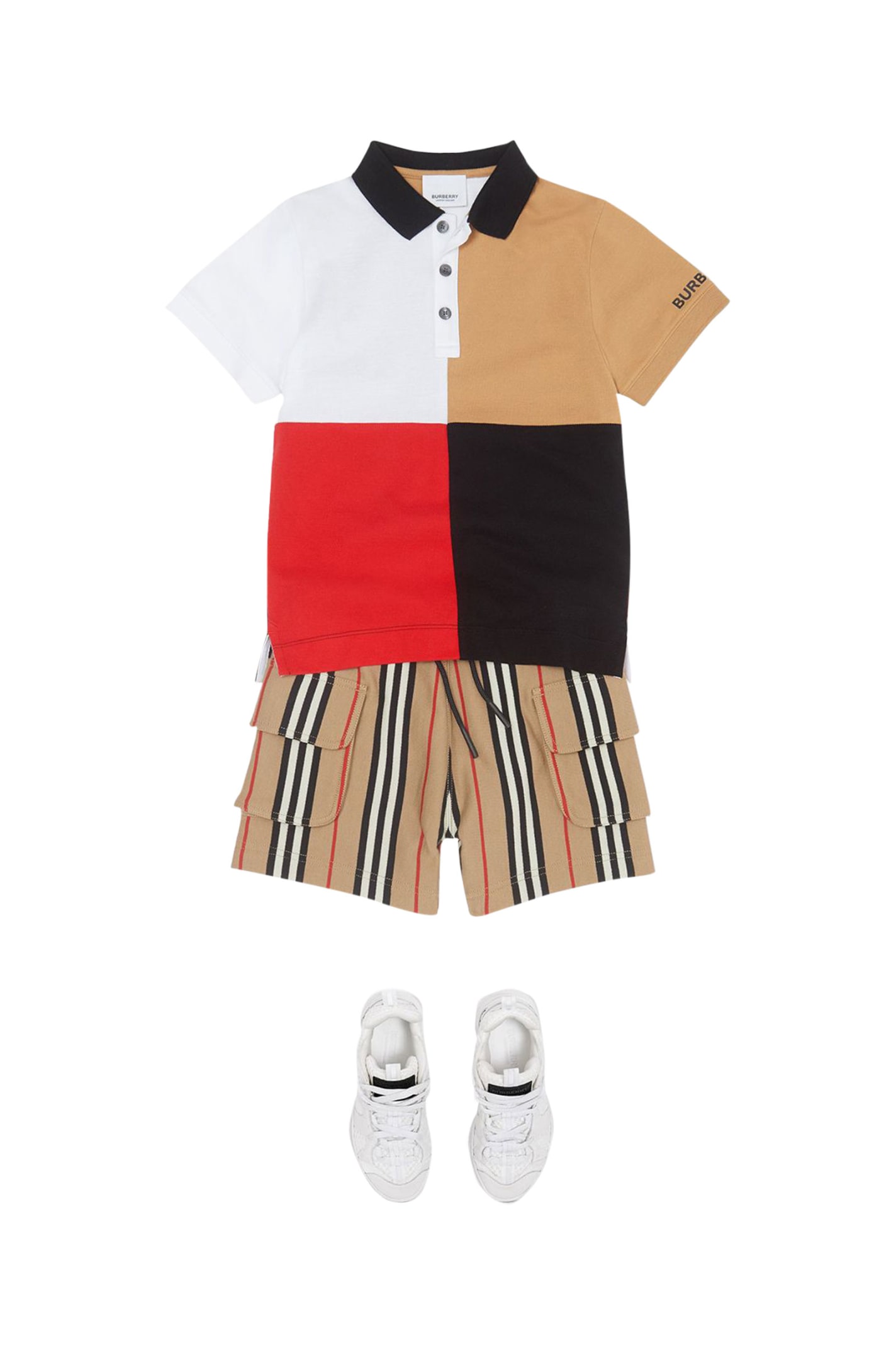 burberry polo kids orange