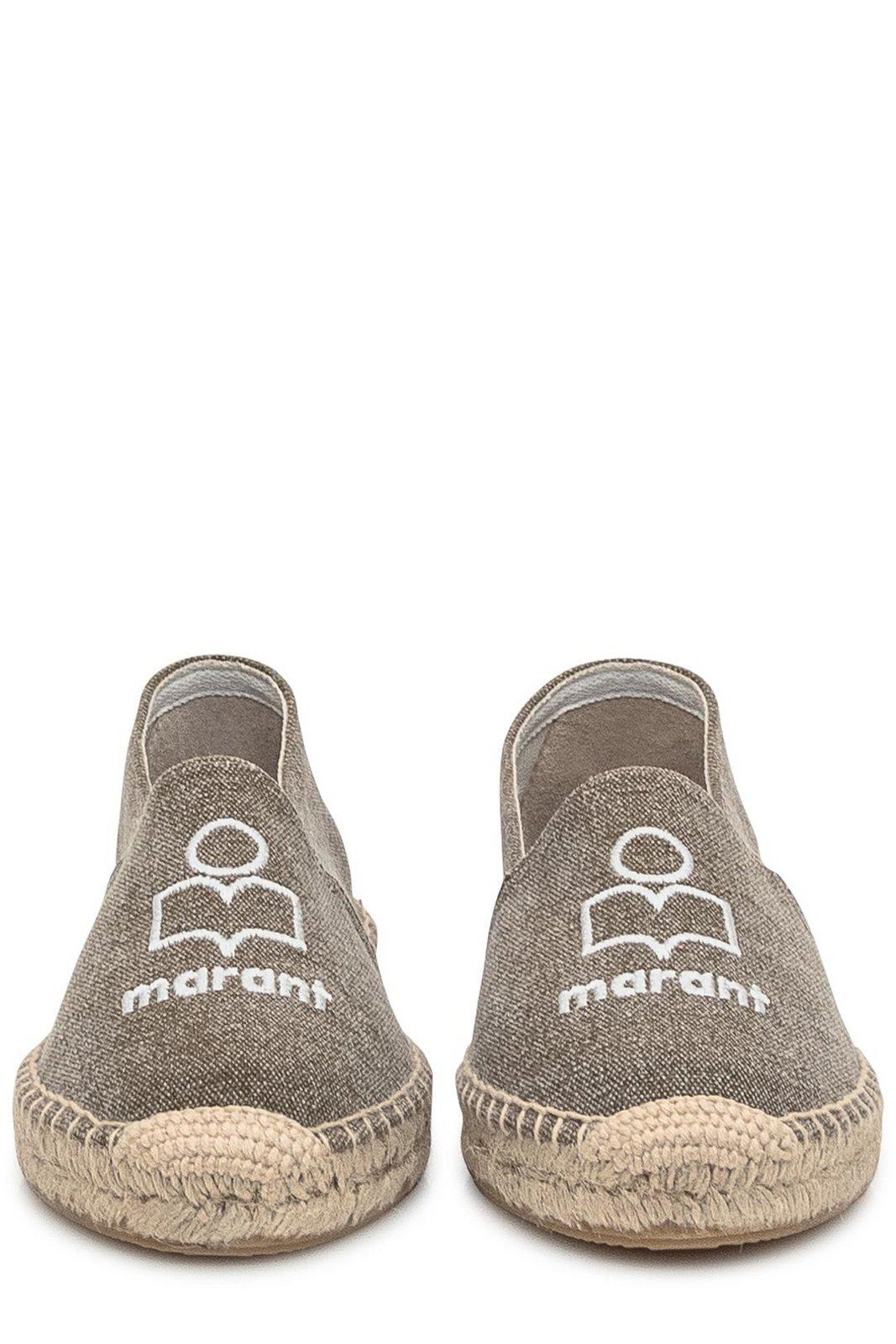 Isabel Marant Logo Embroidered Espadrilles