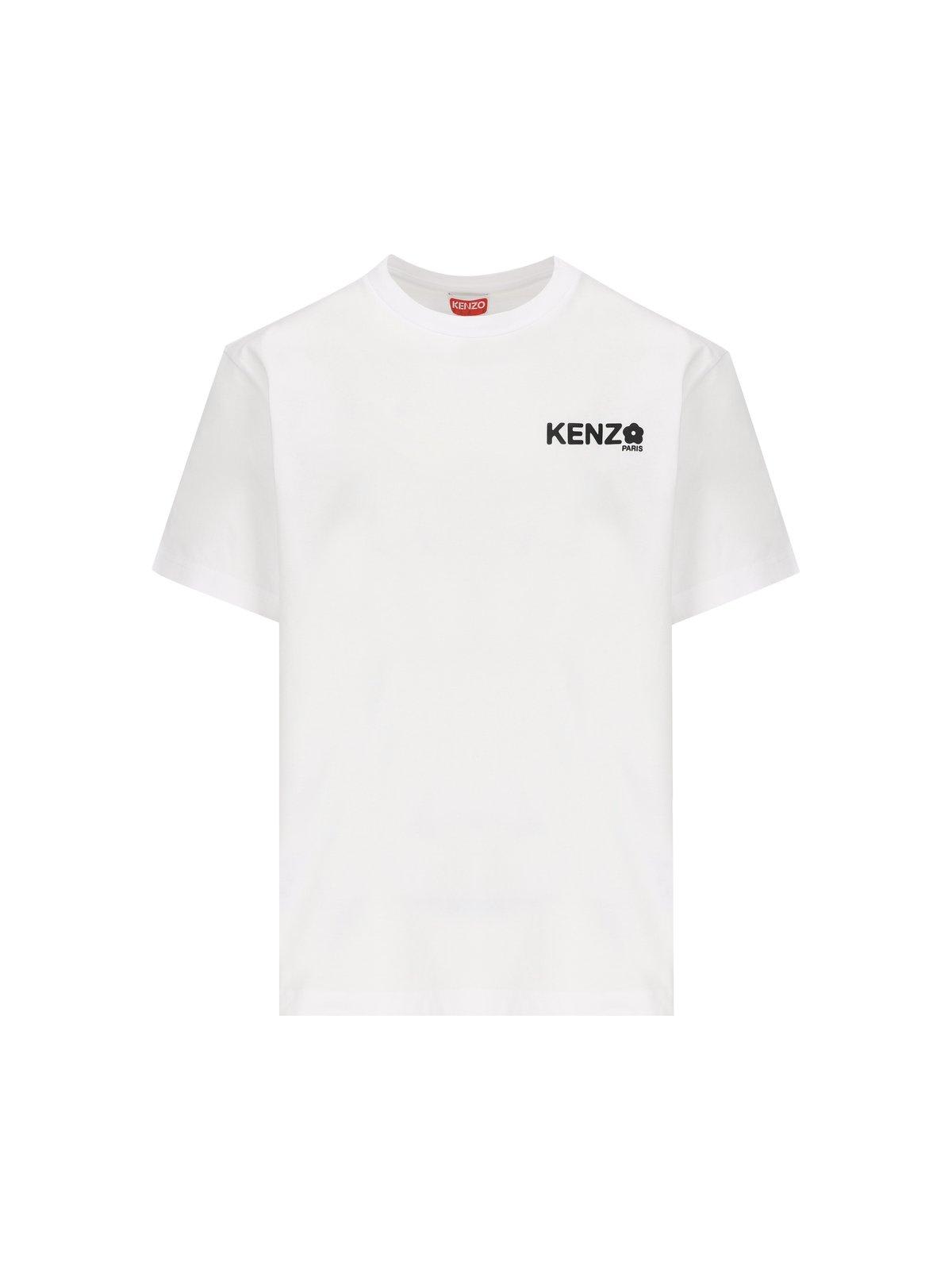 Shop Kenzo Boke Flower 2.0 Crewneck T-shirt In Bianco