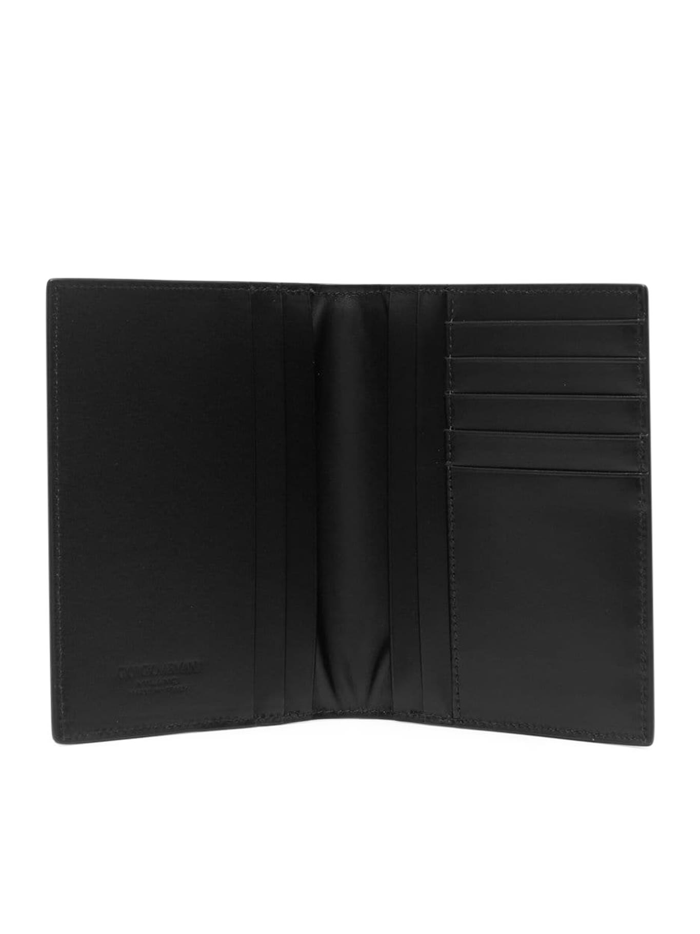 Shop Giorgio Armani Passport Holder In Black
