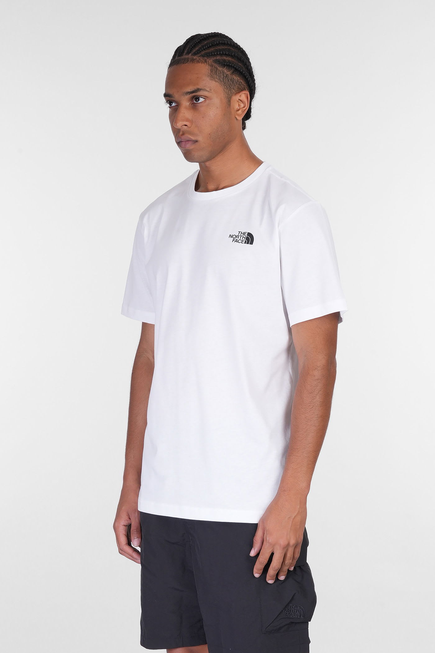 THE NORTH FACE SS BOX NSE TEE T-SHIRT IN WHITE COTTON
