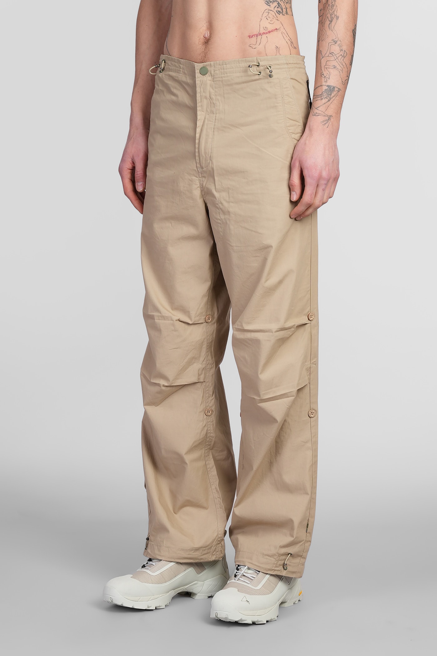 Maharishi Pants In Beige Cotton In Beige