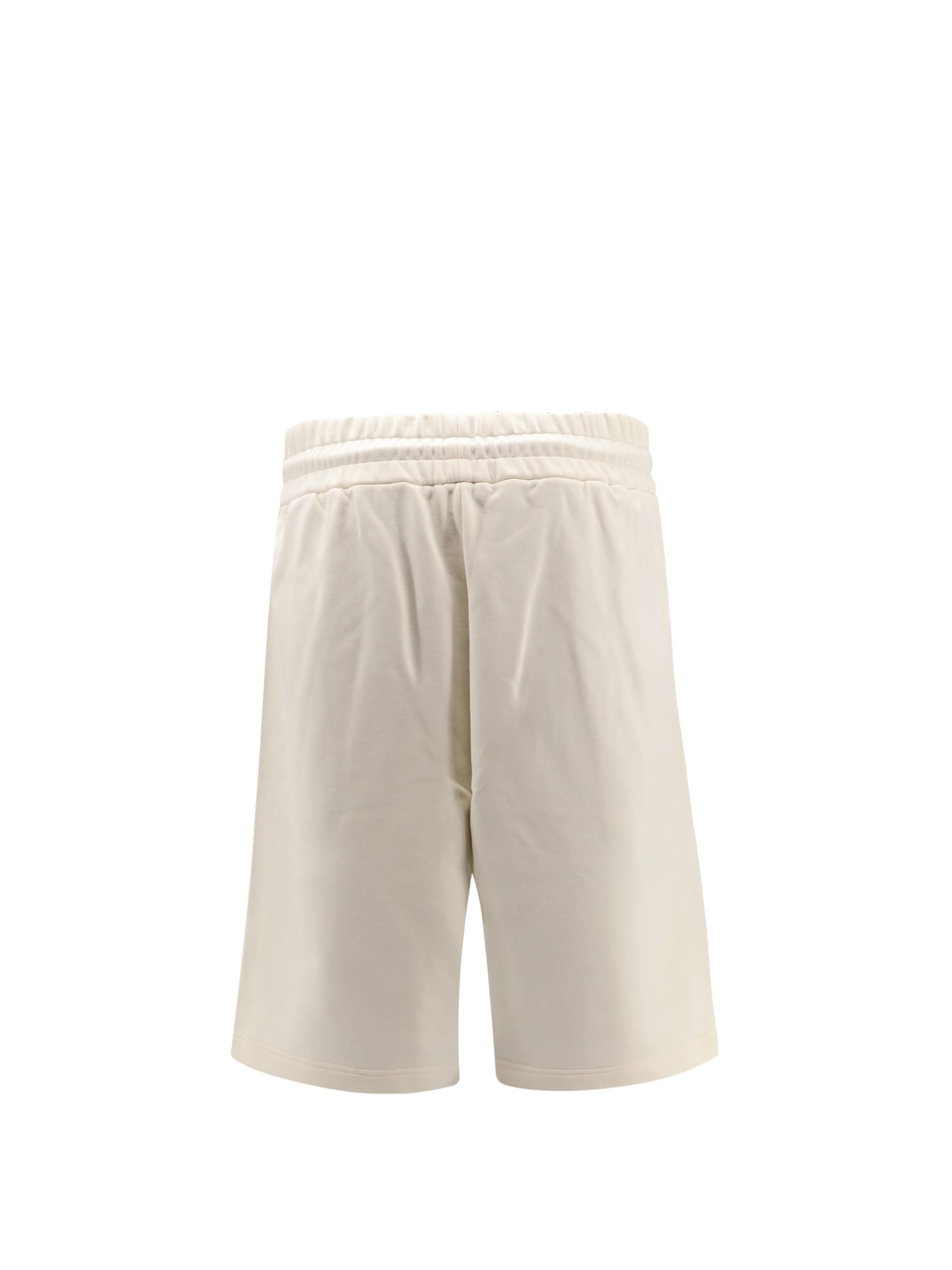 Shop Fendi Bermuda Shorts In Beige