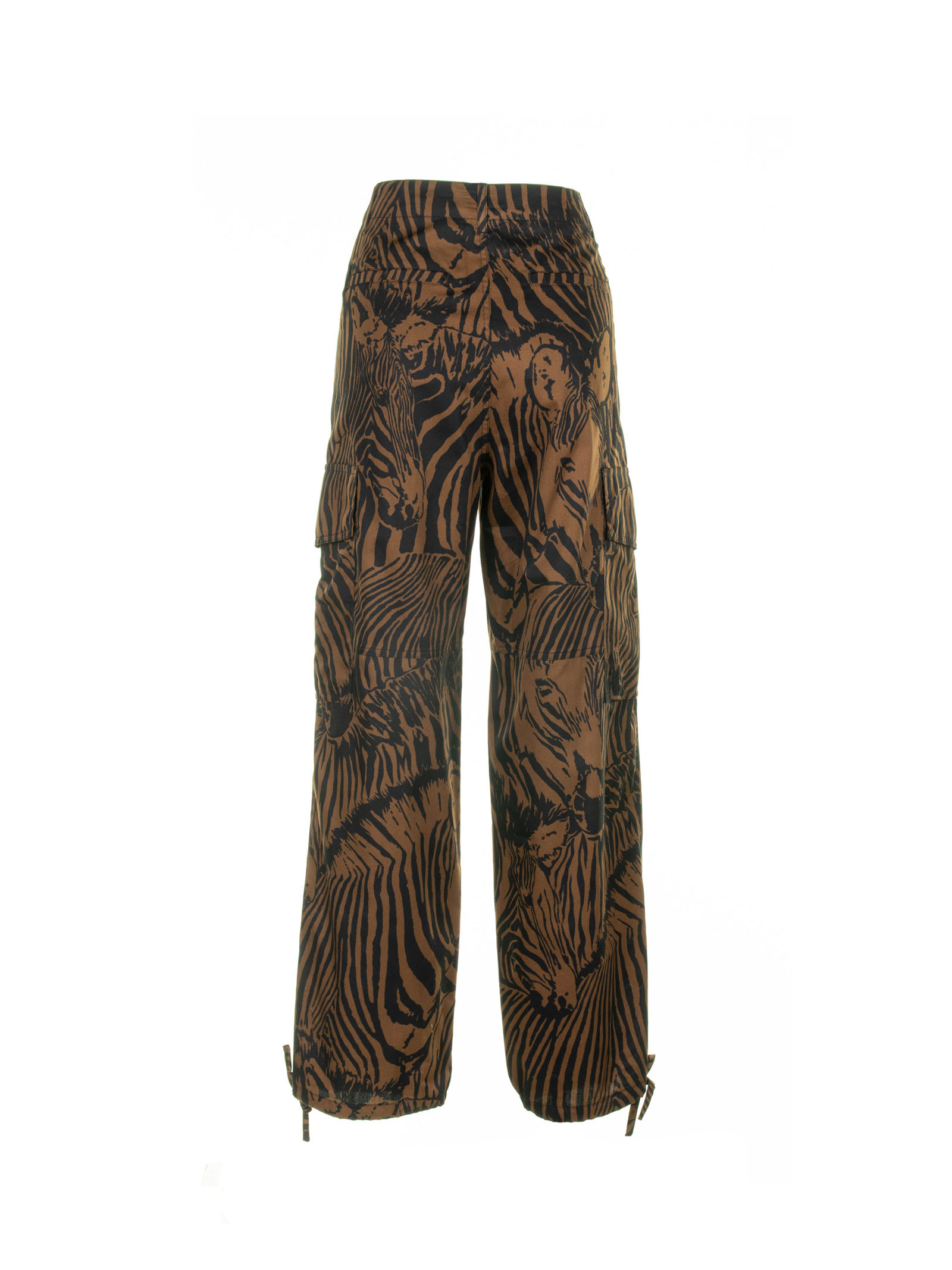 Shop Weekend Max Mara Zebra High-waisted Trousers