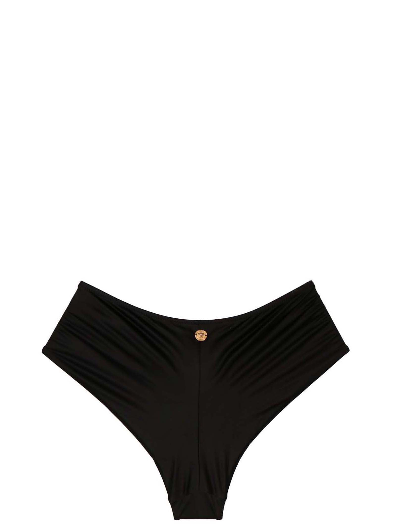 Shop Versace Bikini Briefs With Knot In Black