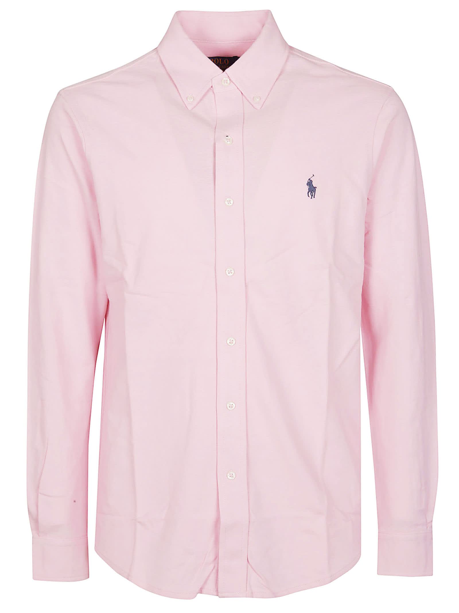 Shop Polo Ralph Lauren Long Sleeve Shirt In Garden Pink