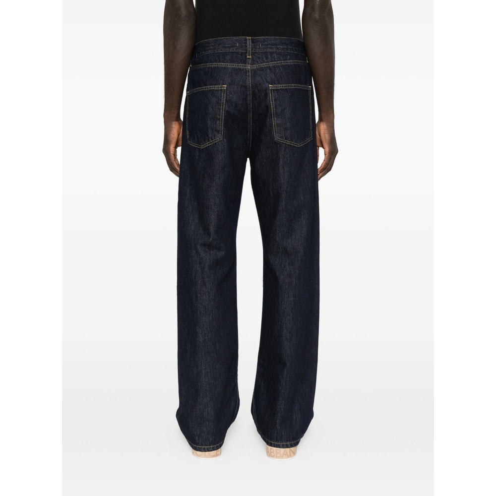 Costumein Button-fly Five-pocket Jeans In Blue