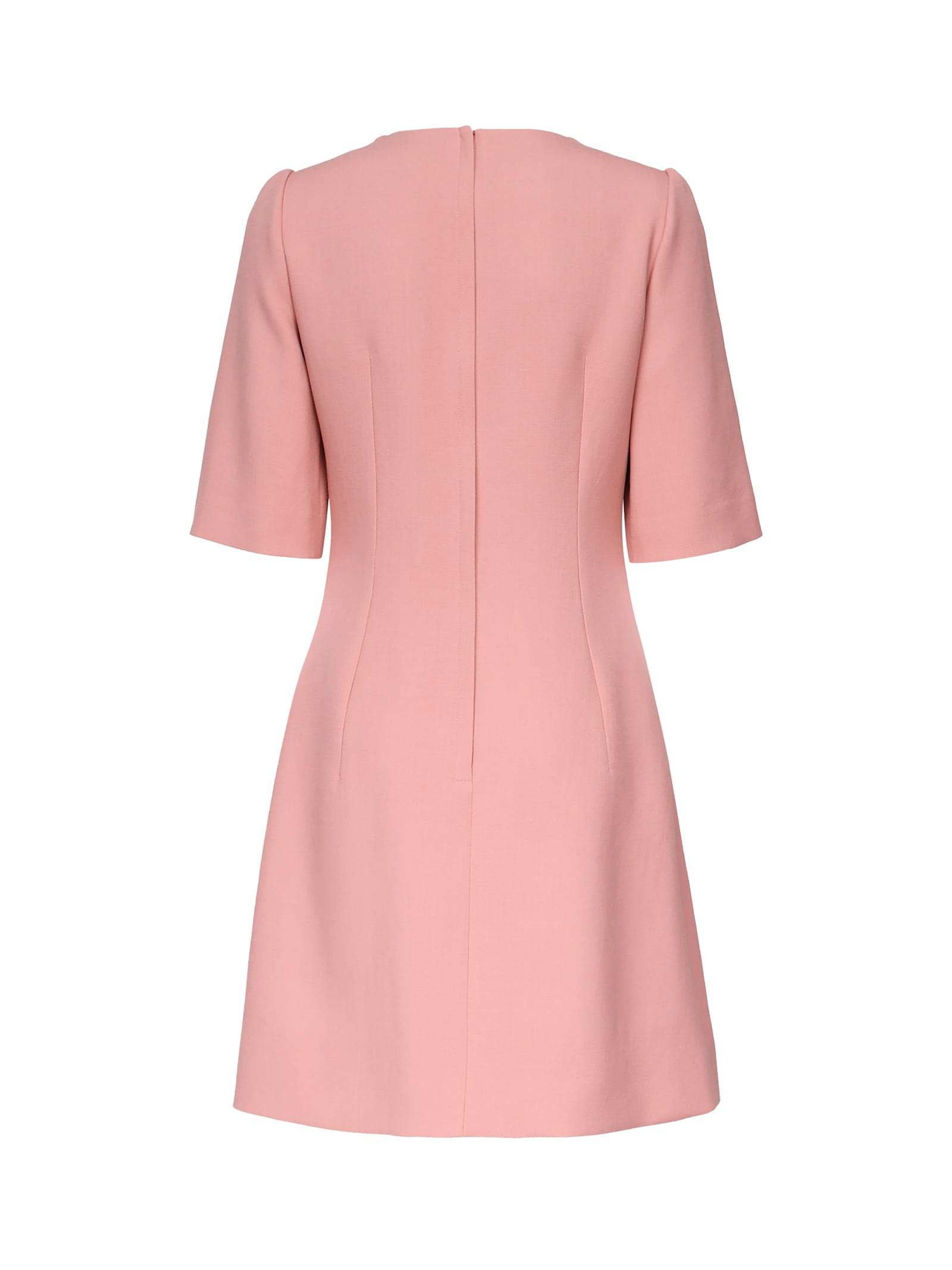 Dolce & Gabbana Hourglass Midi Dress In Pink