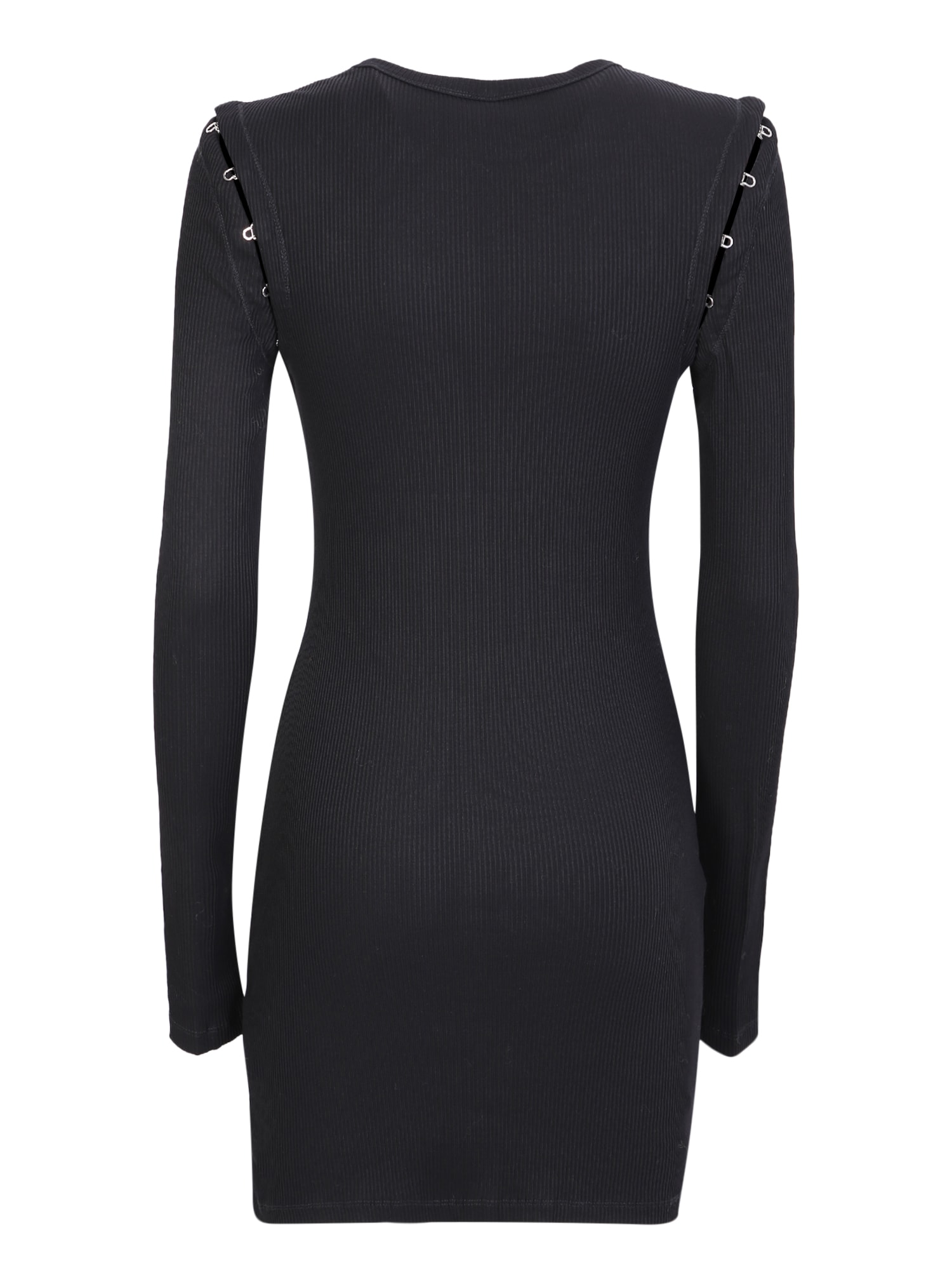 Shop Dion Lee Detachable Sleeves Dress In Black