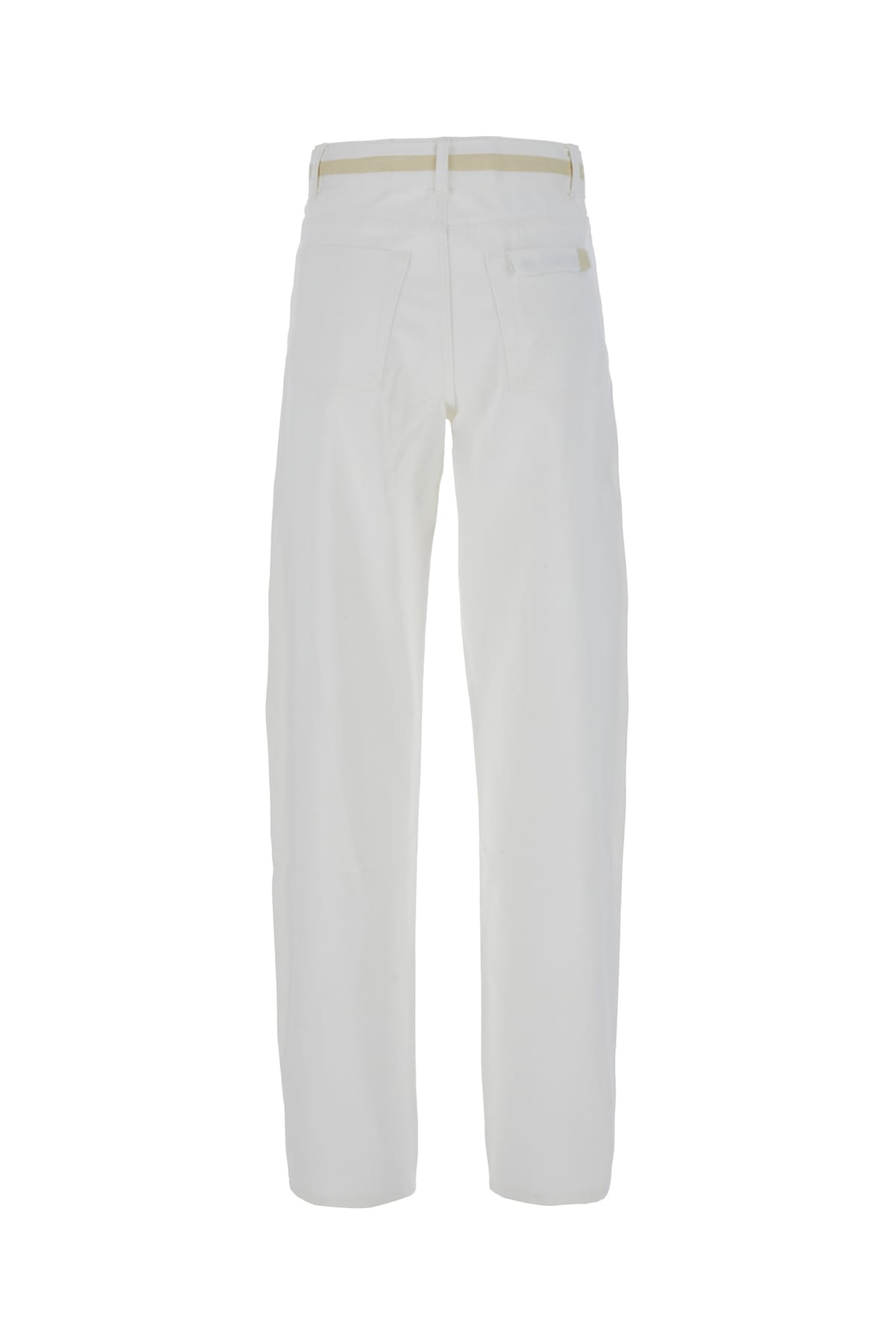 Shop Jil Sander White Denim Jeans In 102