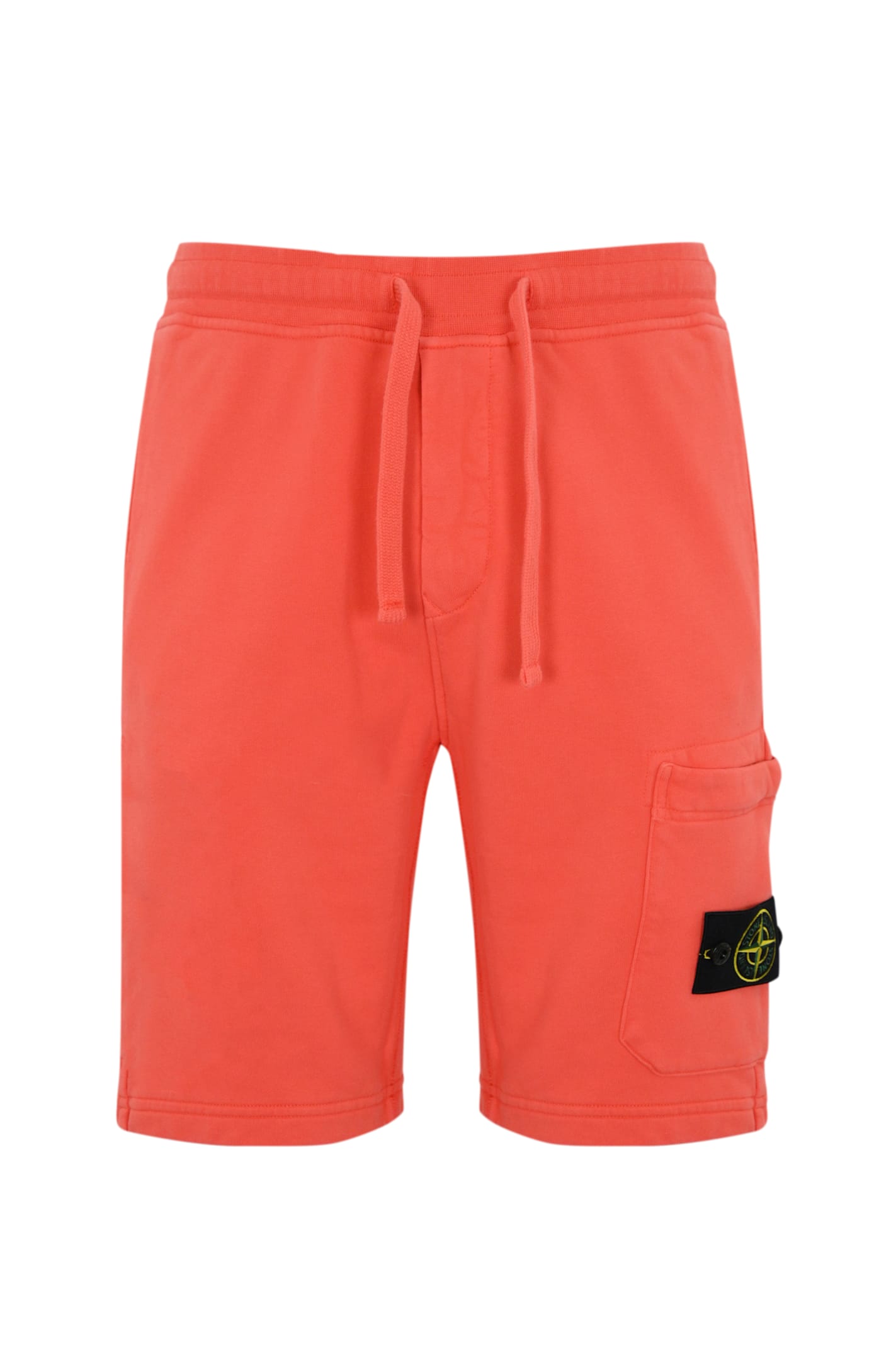 Stone Island Bermuda Shorts 6200012 In Cotton In Papaya