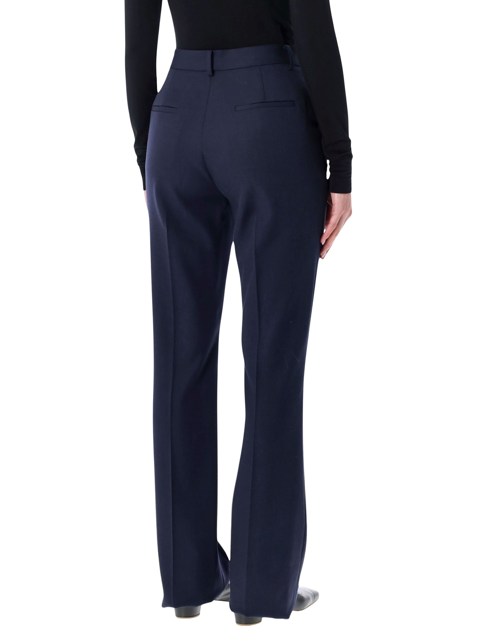 Ralph Lauren Wrigley Grain De Poudre Trousers In Blue