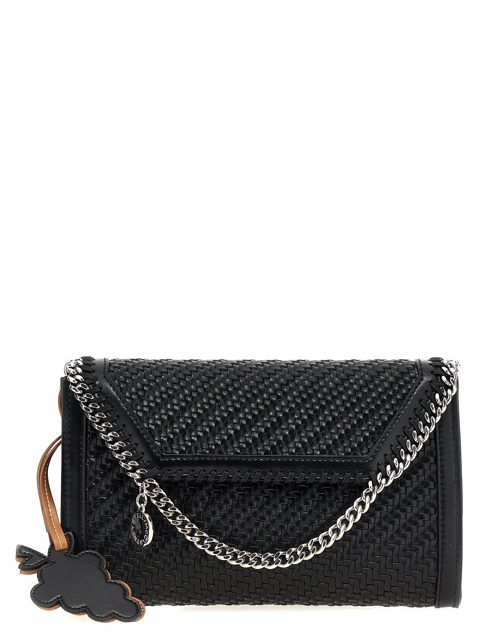 Shop Stella Mccartney Mini Falabella Crossbody Bag In Black