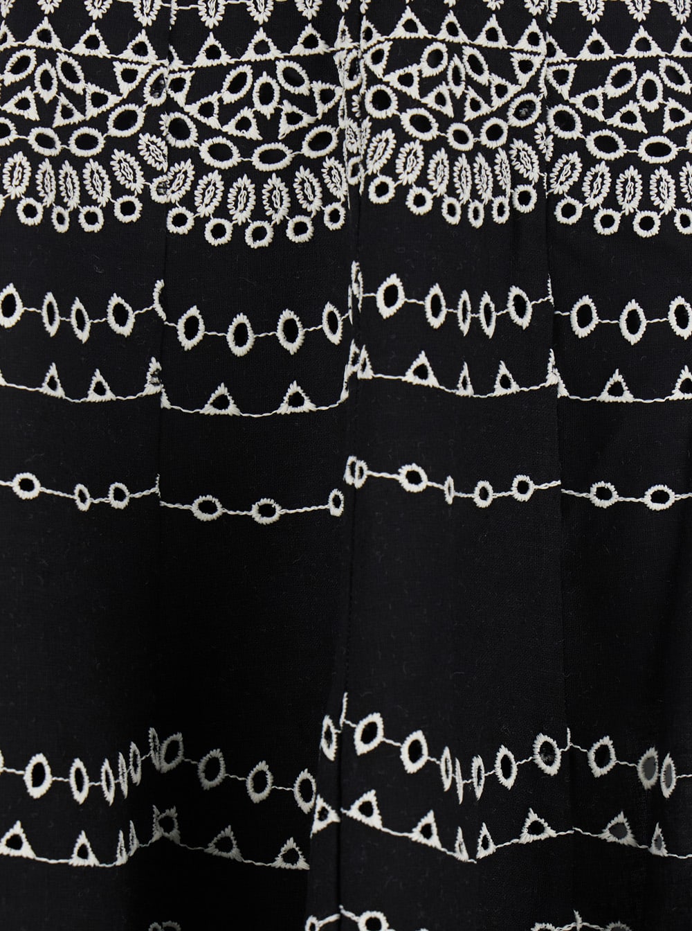 Charo Ruiz Black And White Cotton Skirt In Black