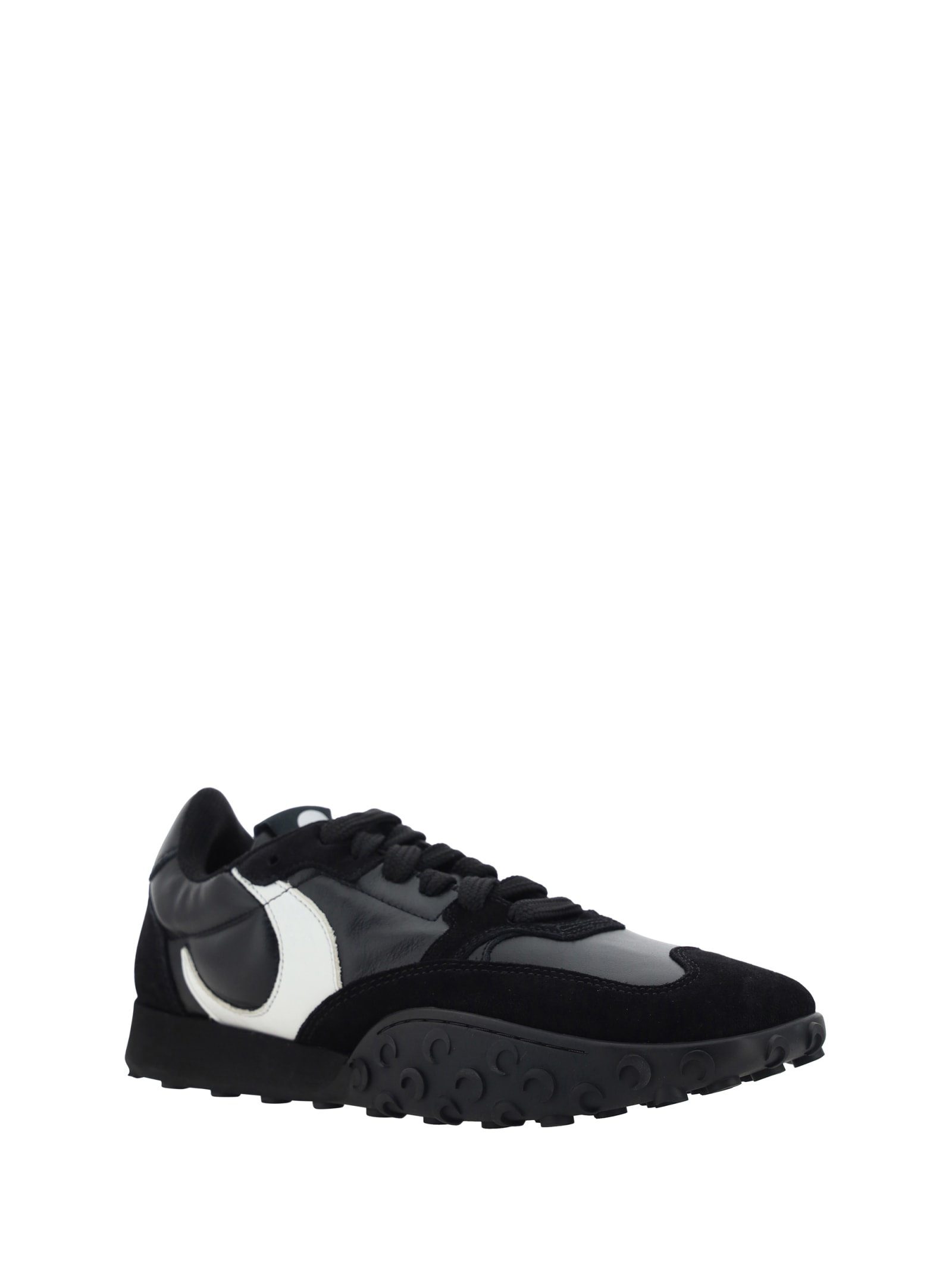 Marine Serre Ms Rise Leather Sneakers