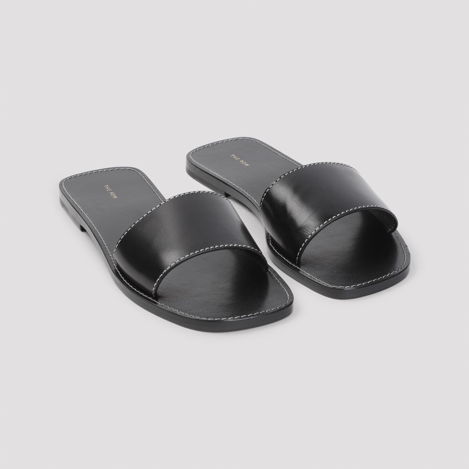 Shop The Row Link Sandals In Blk Black