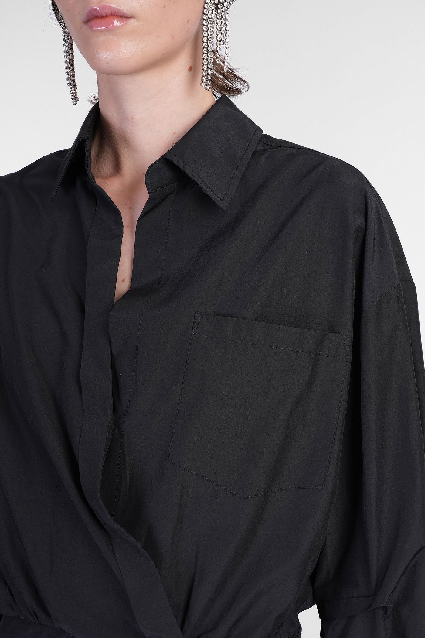 The Andamane Whitelotus Mini In Black Cotton In Black