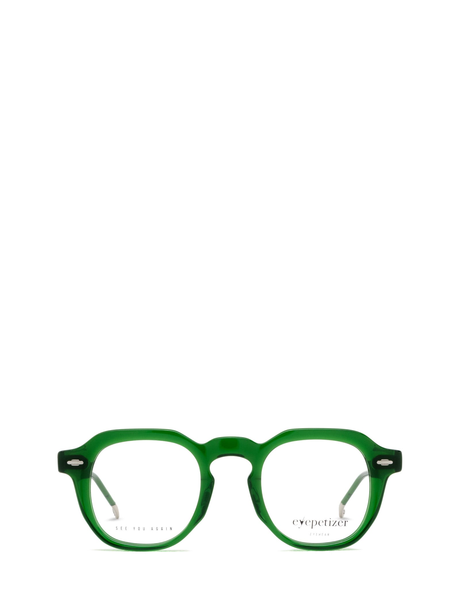 Vittorio Transparent Green Glasses