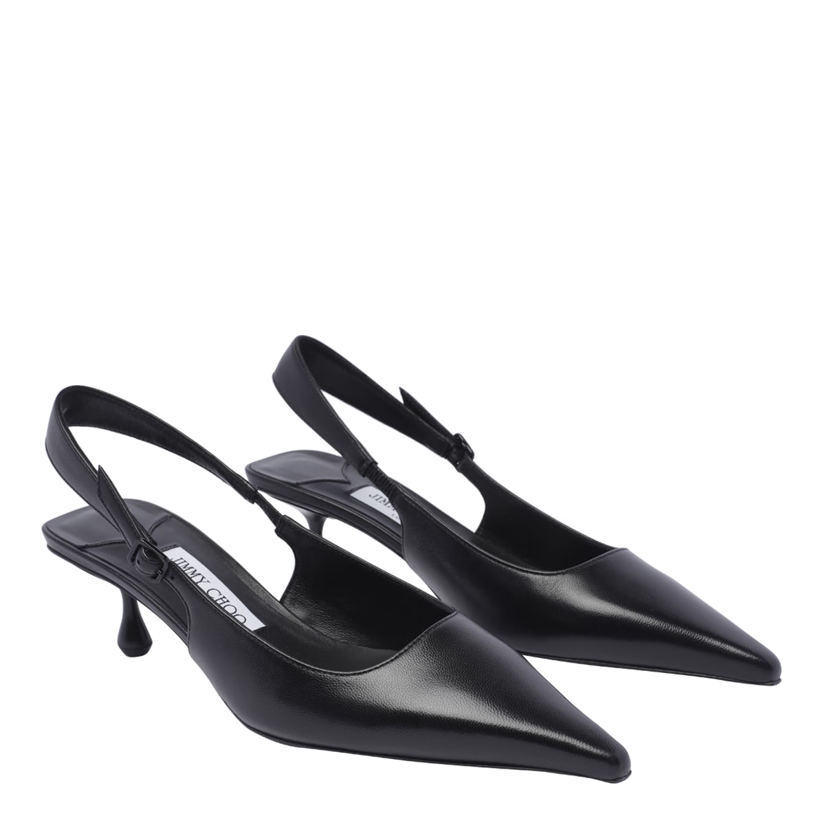 Shop Jimmy Choo Amel 50 Slingback In Black