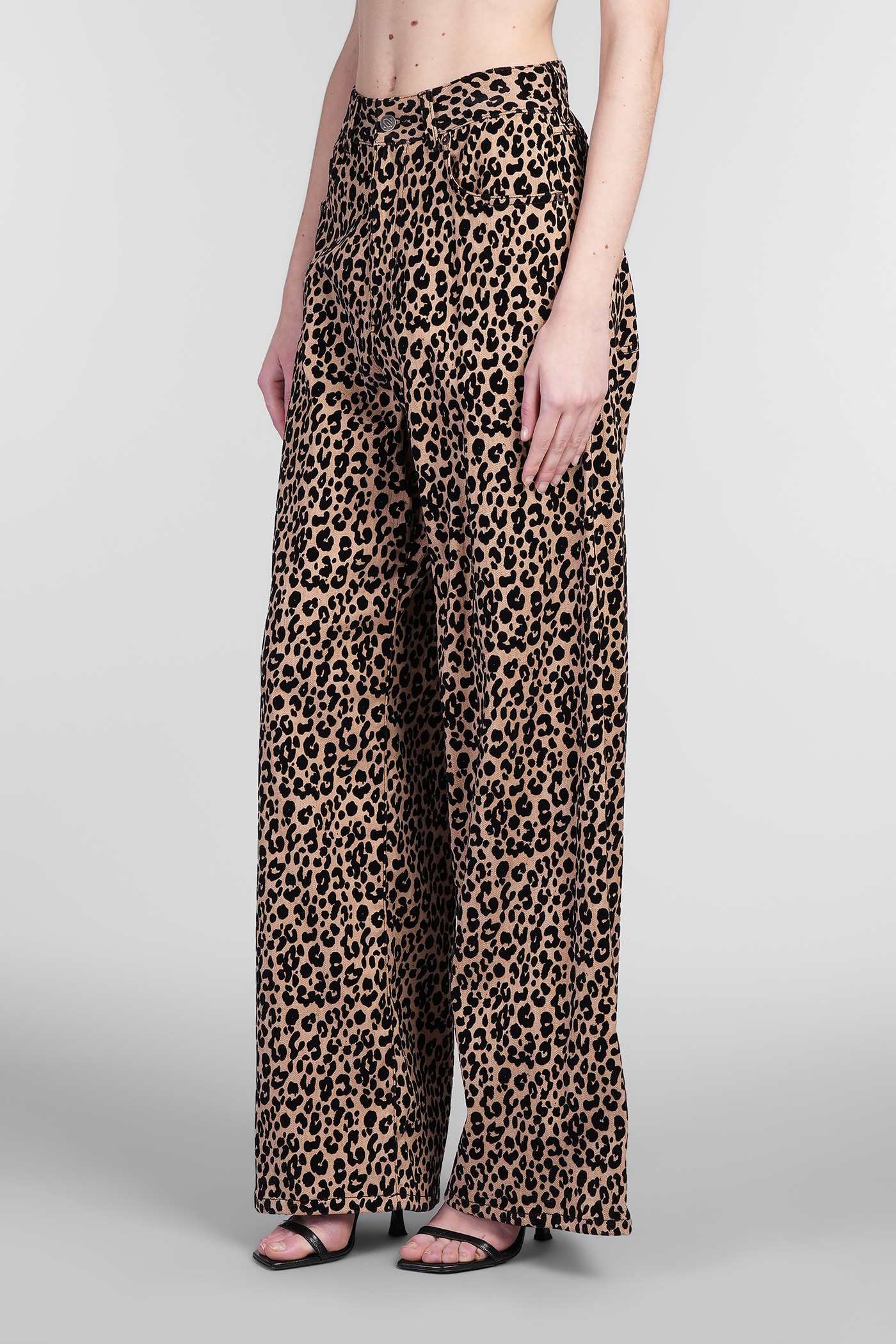 Giuseppe Di Morabito Jeans In Animalier Polyester In Animalier