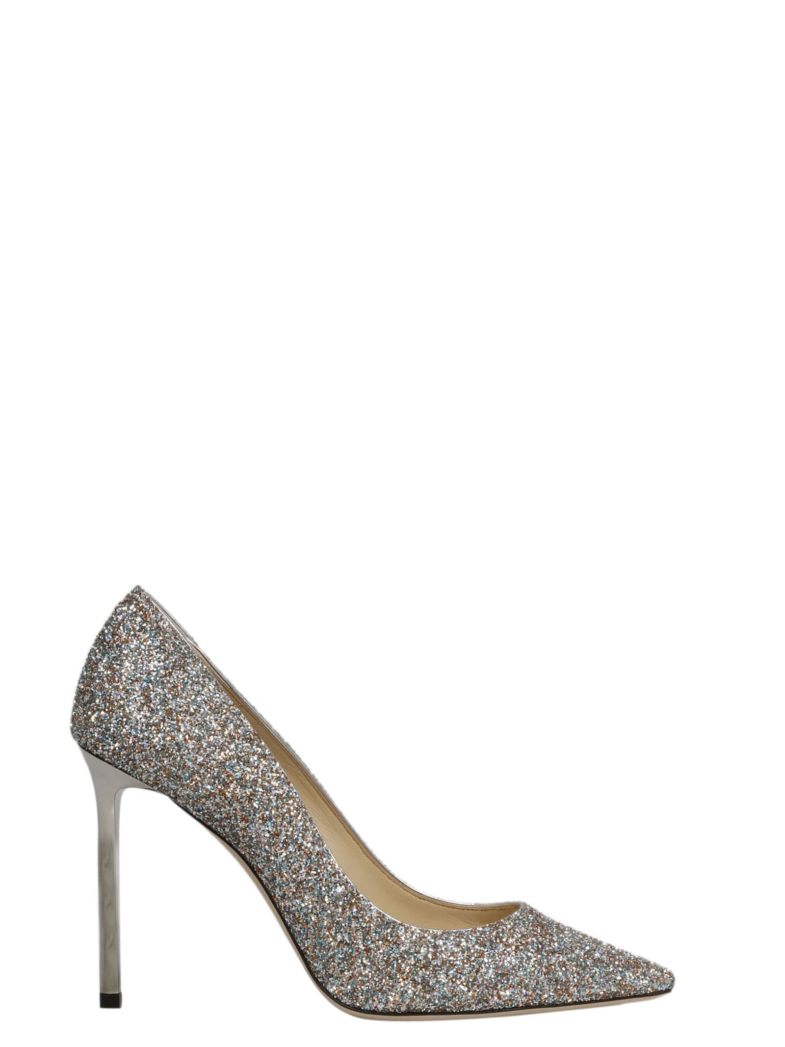 Buy Jimmy Choo Glitter Romy Pumps online, shop Jimmy Choo shoes with free shipping