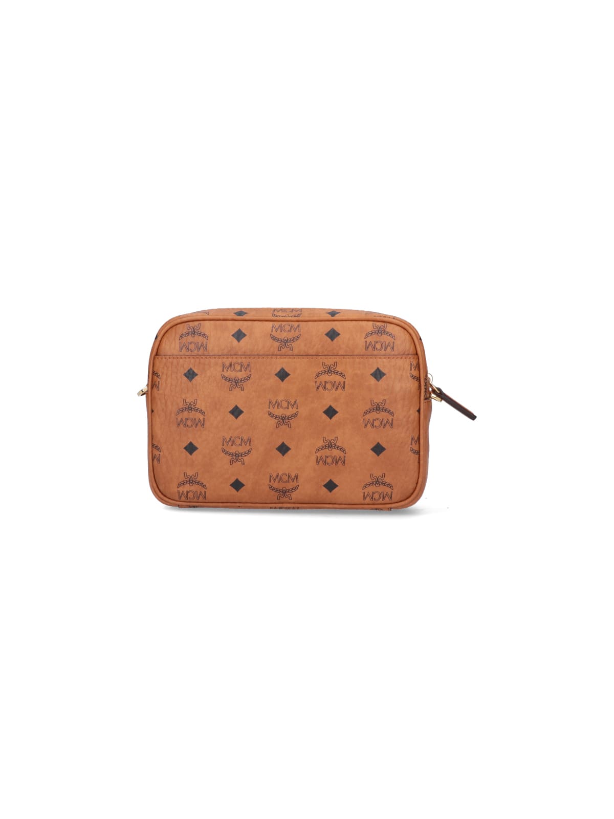 Shop Mcm Klassik Shoulder Bag In Brown