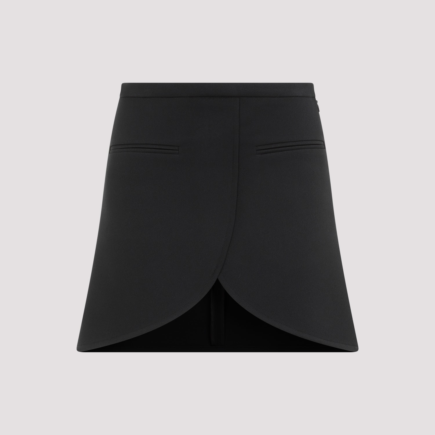 Shop Courrèges Ellipse Twill Mini Skirt In Black