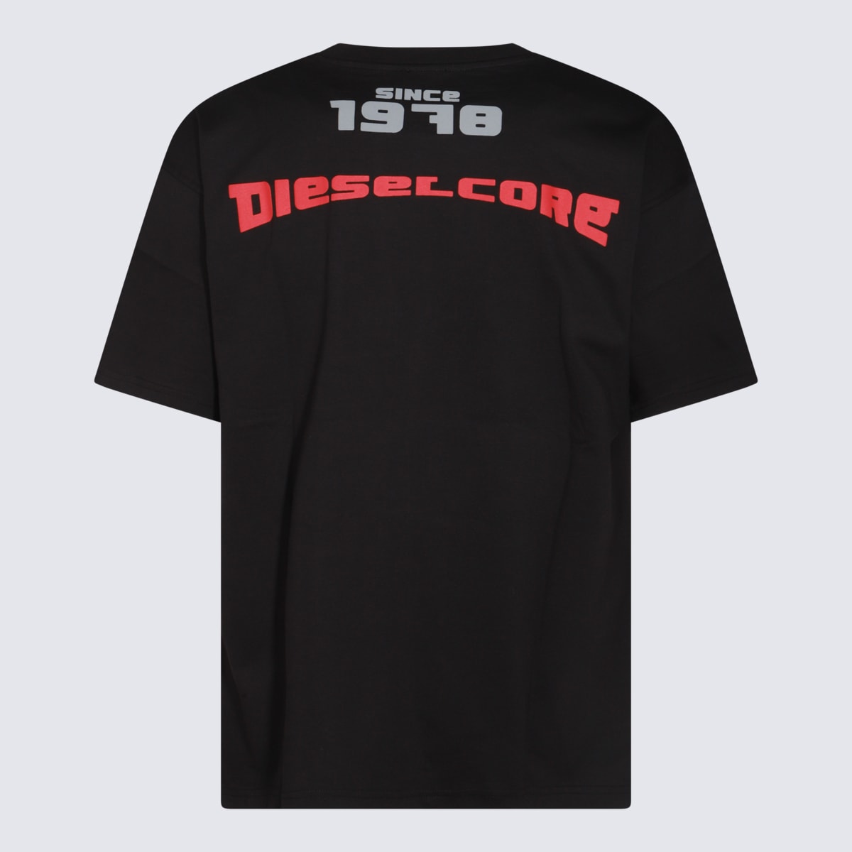 Shop Diesel Black Cotton T-shirt