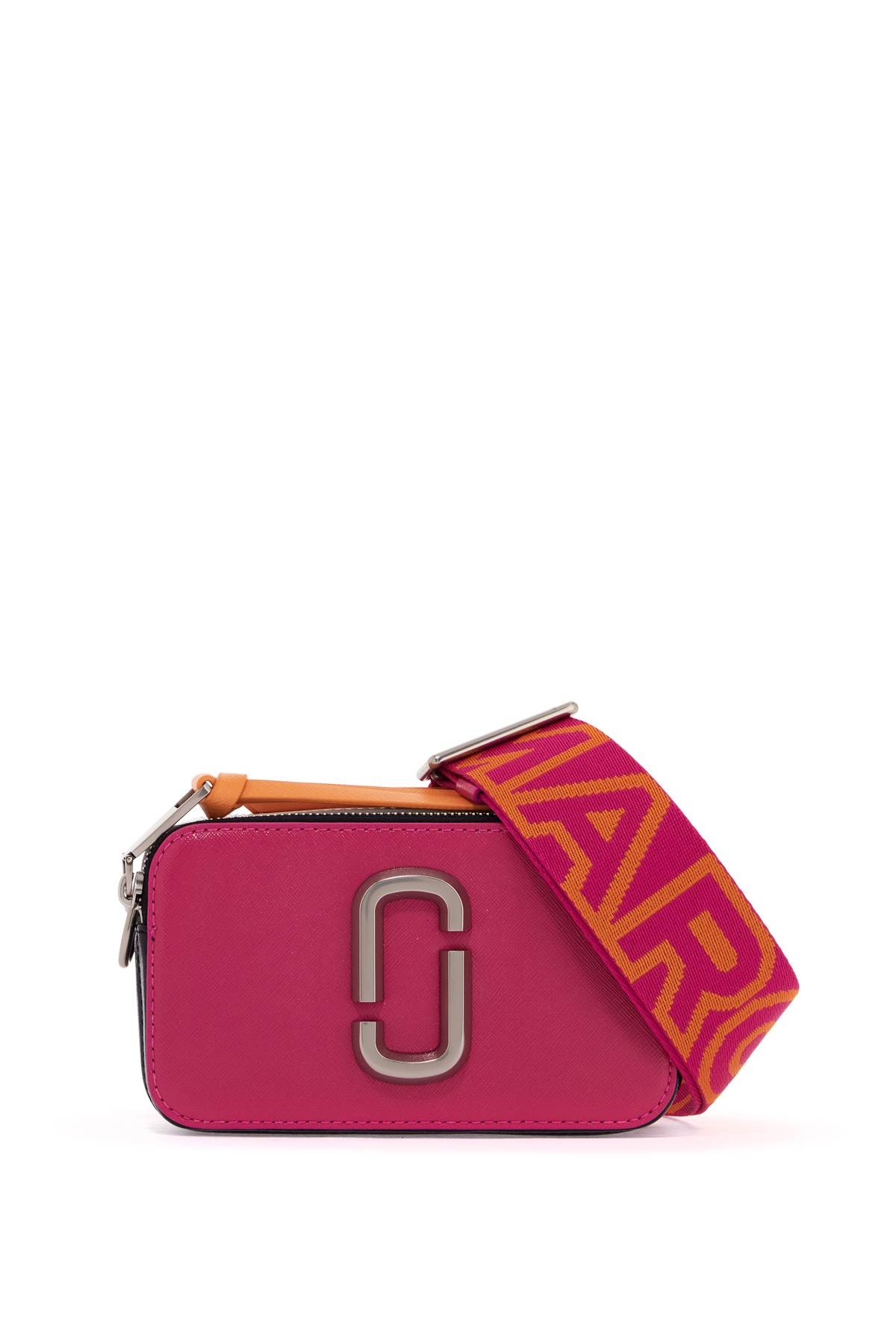 Shop Marc Jacobs The Snapshot Camera Bag In Hot Pink Multi (fuchsia)