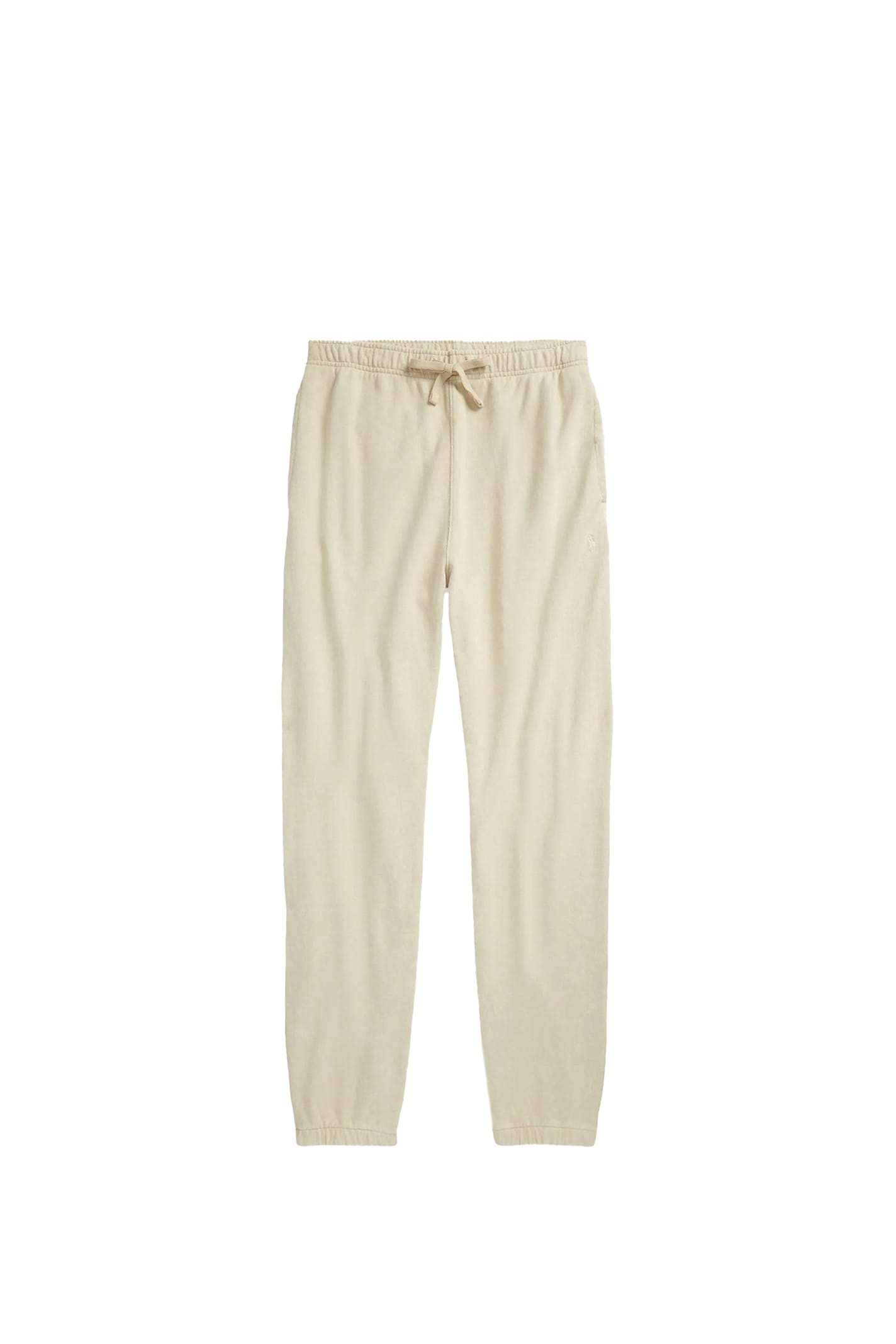 Polo Ralph Lauren Cappuccino Cotton Joggers In Stonware Grey