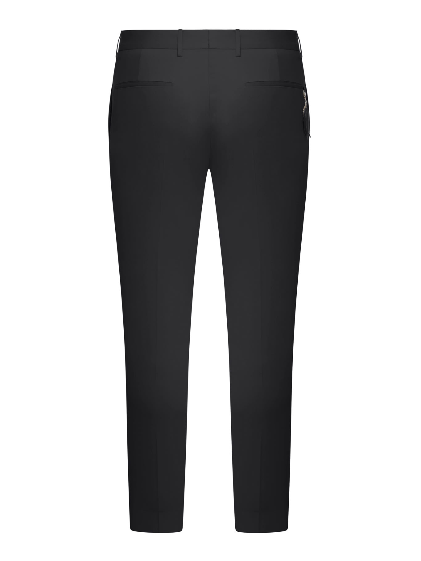 Shop Pt01 Pants Dieci_f.f. Cotton & Linen Light Gabardine In Black