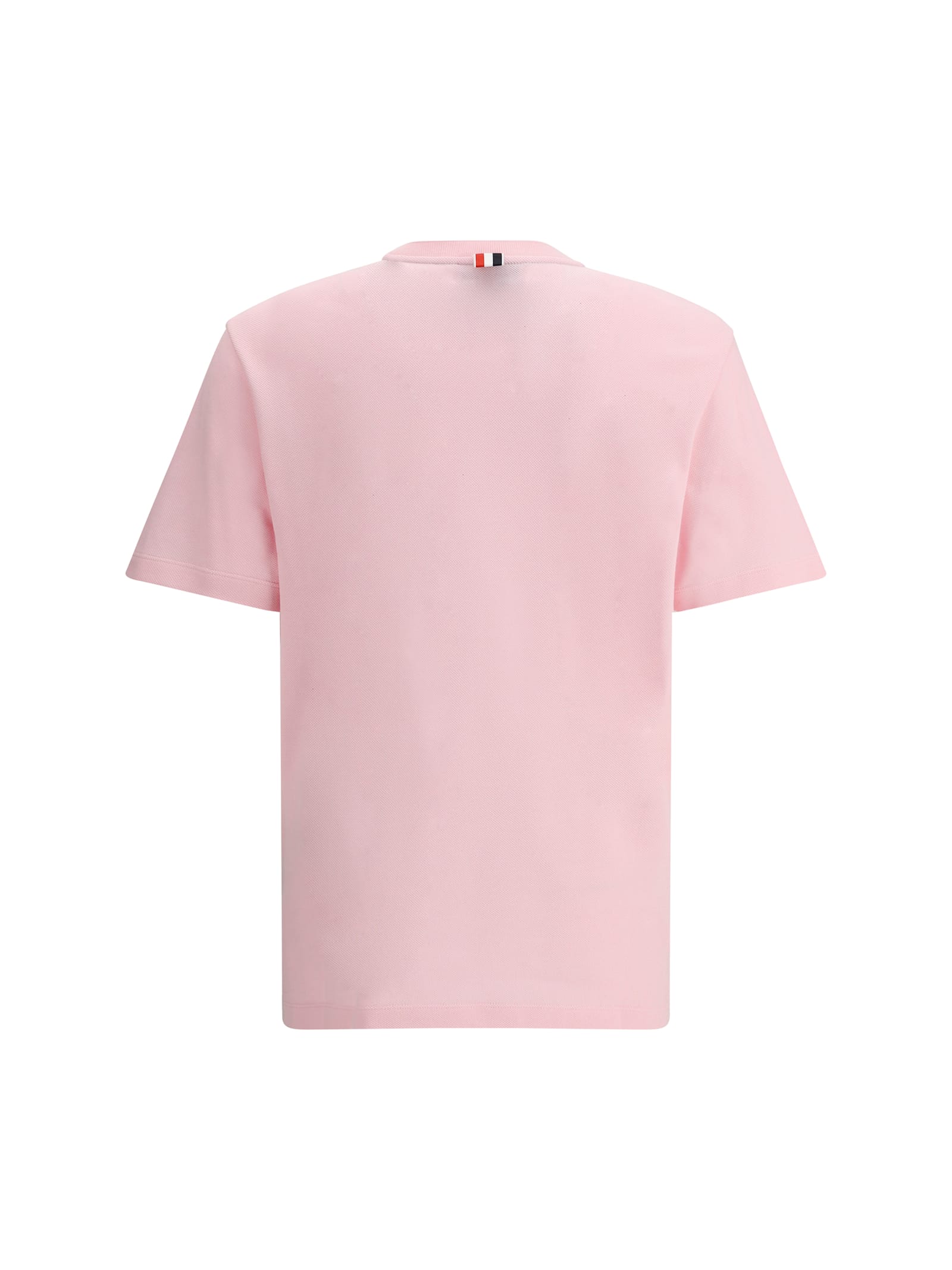 Tシャツ・カットソー THOM BROWNE Men Tops MJT295A 06452680 PINK Thom Browne three-stripe T-shirt | Pink | FARFETCH