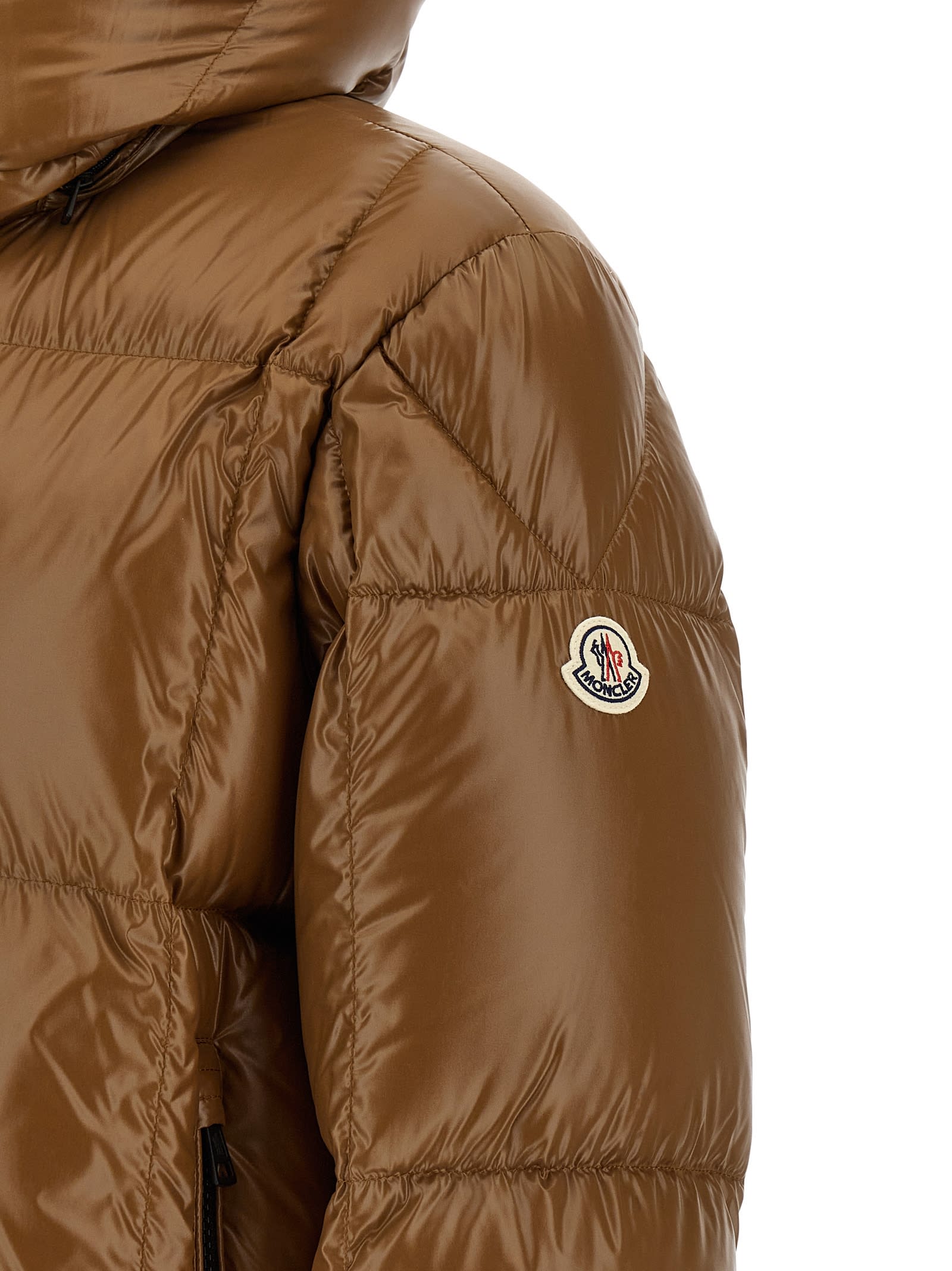 Moncler Parana Down Jacket In Animal Print