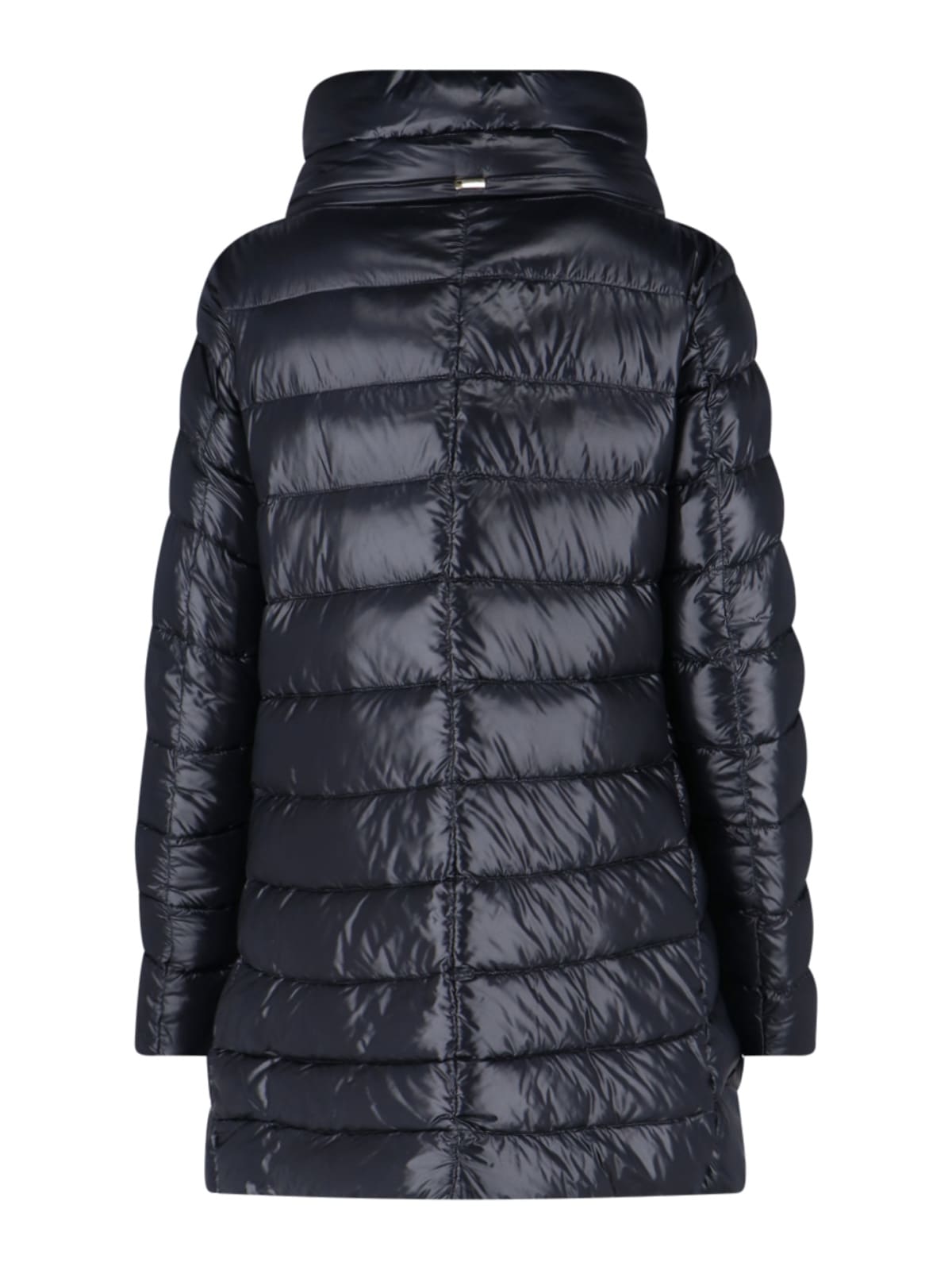 Herno Quilted Coat In Black