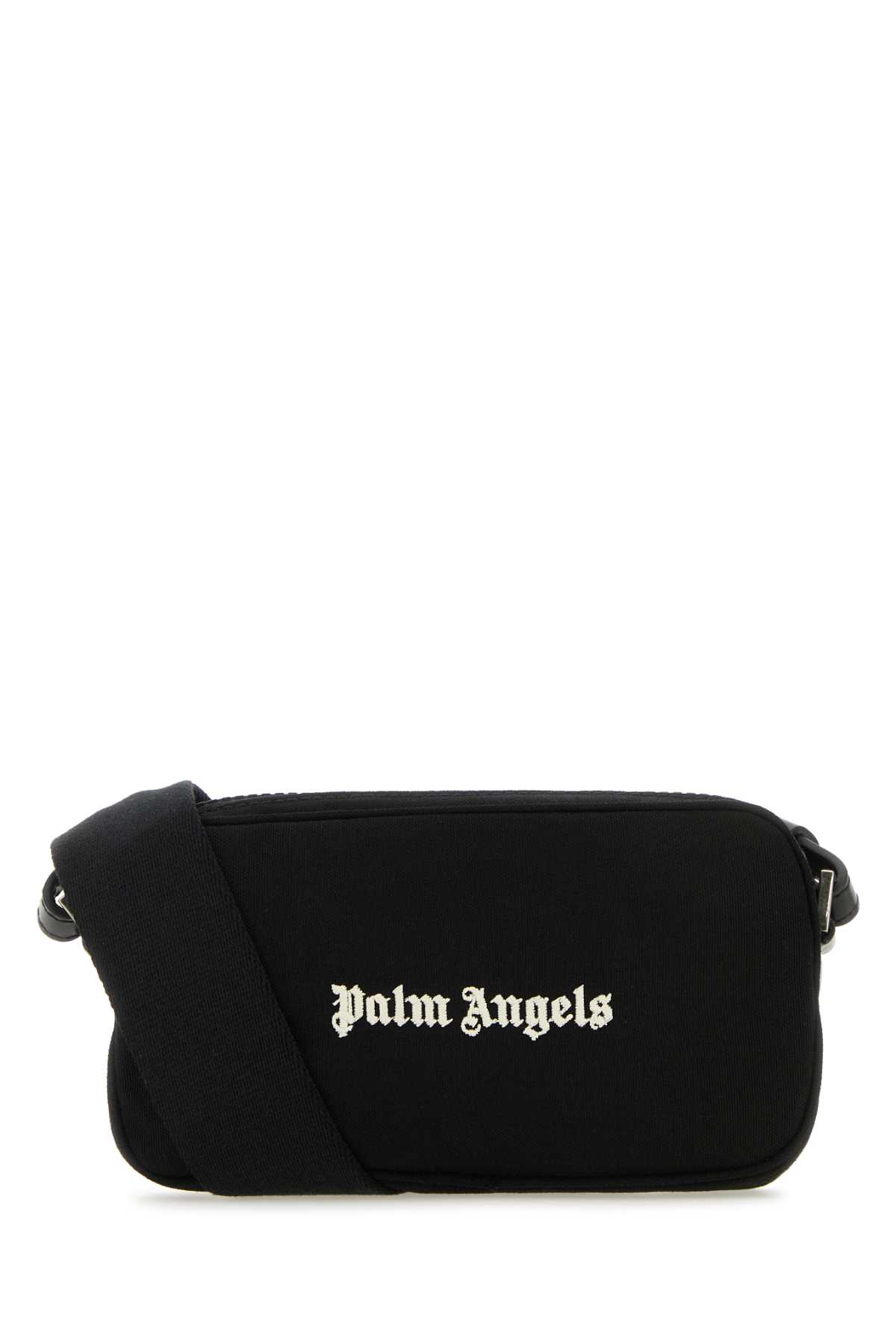 Palm Angels Black Canvas Crossbody Bag