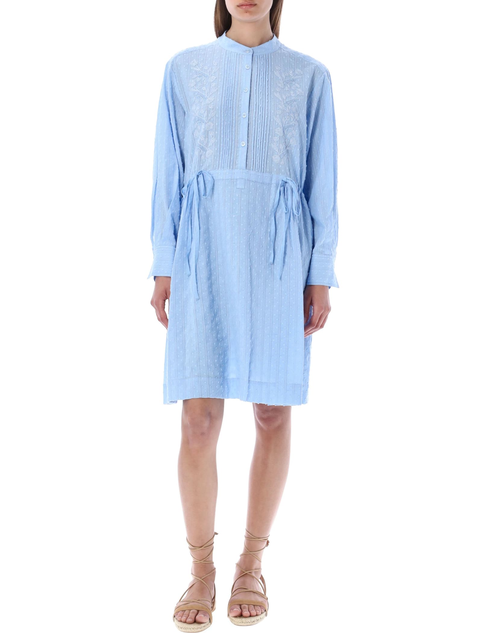 See by Chloé Embroidered Shirt Dress