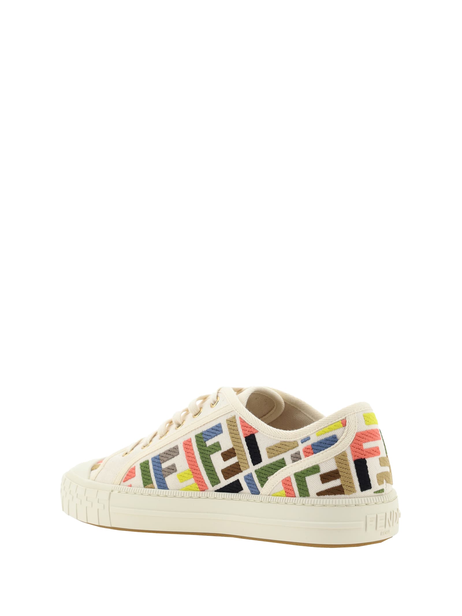 Shop Fendi Domino Sneakers In Multicolour