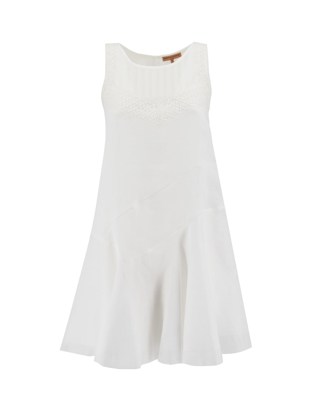 Shop Ermanno Scervino Dress In Snow White/off White