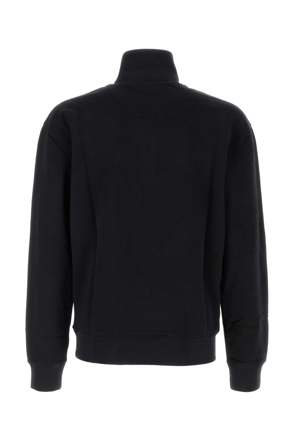 Shop Maison Kitsuné Black Cotton Sweatshirt