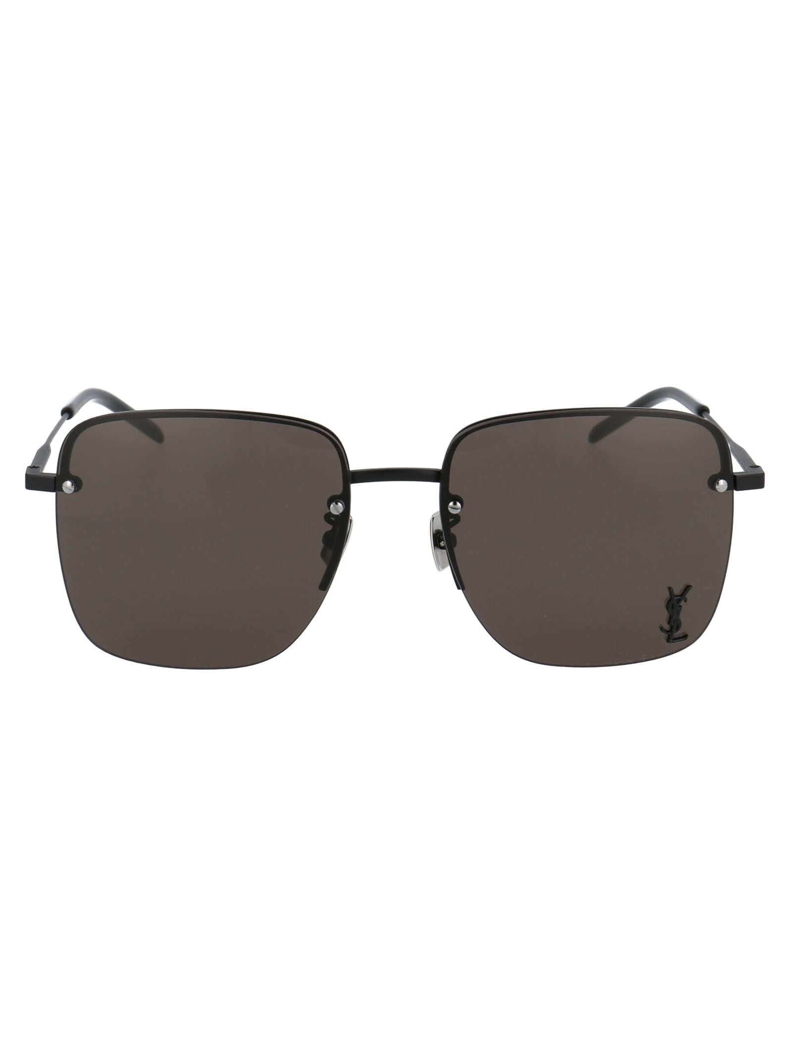 Shop Saint Laurent Sl 312 M Sunglasses In 001 Black Black Black
