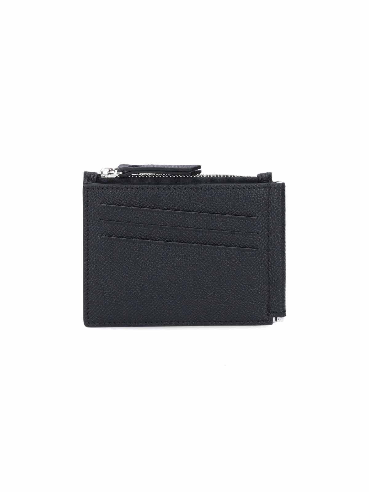 Maison Margiela Money Clip Wallet In Black