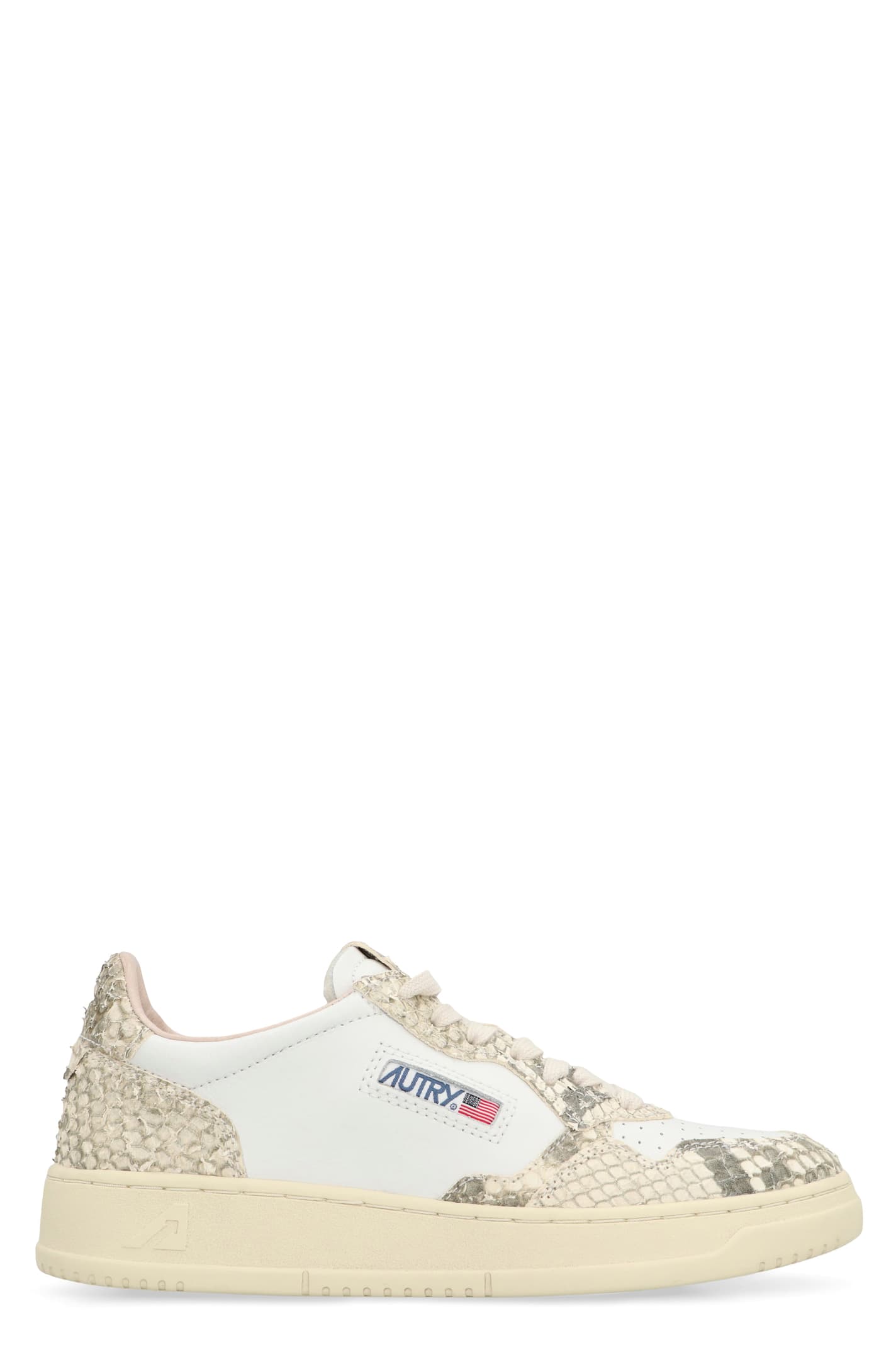 Autry Medalist Low-top Sneakers Leather Inserts In Multi