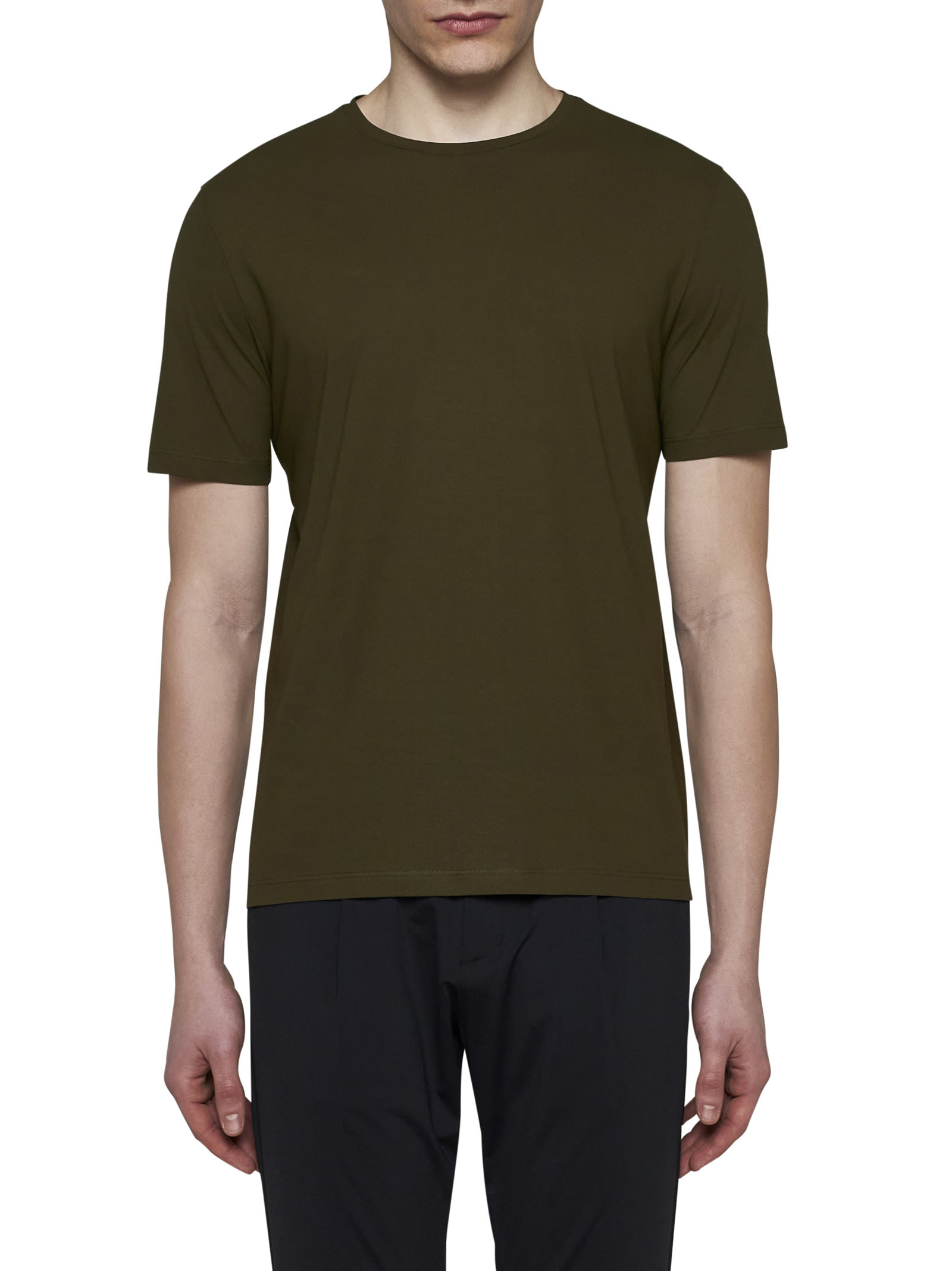 Shop Herno T-shirt In Green