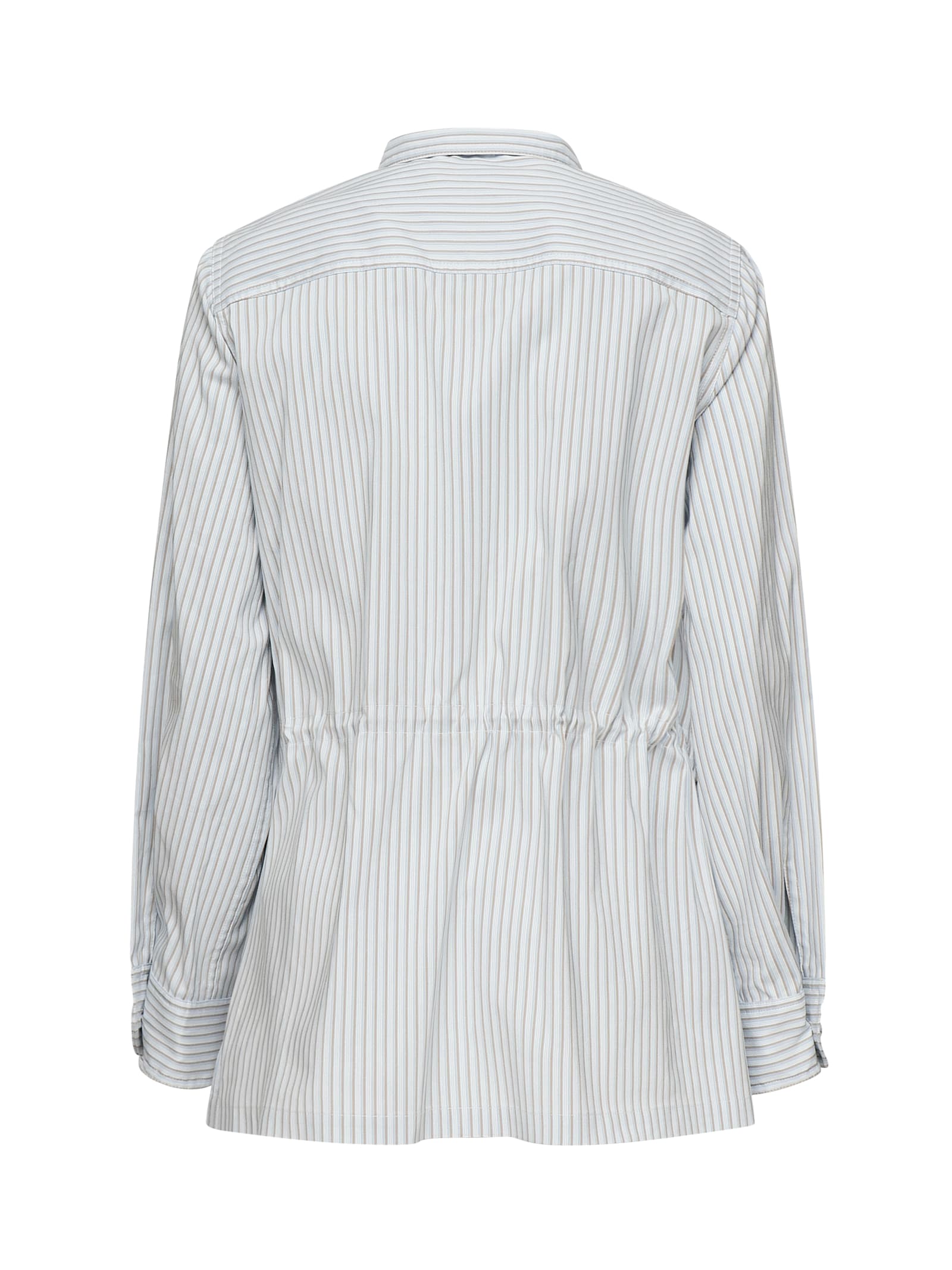 Fendi Cotton And Silk Blouson In Gray