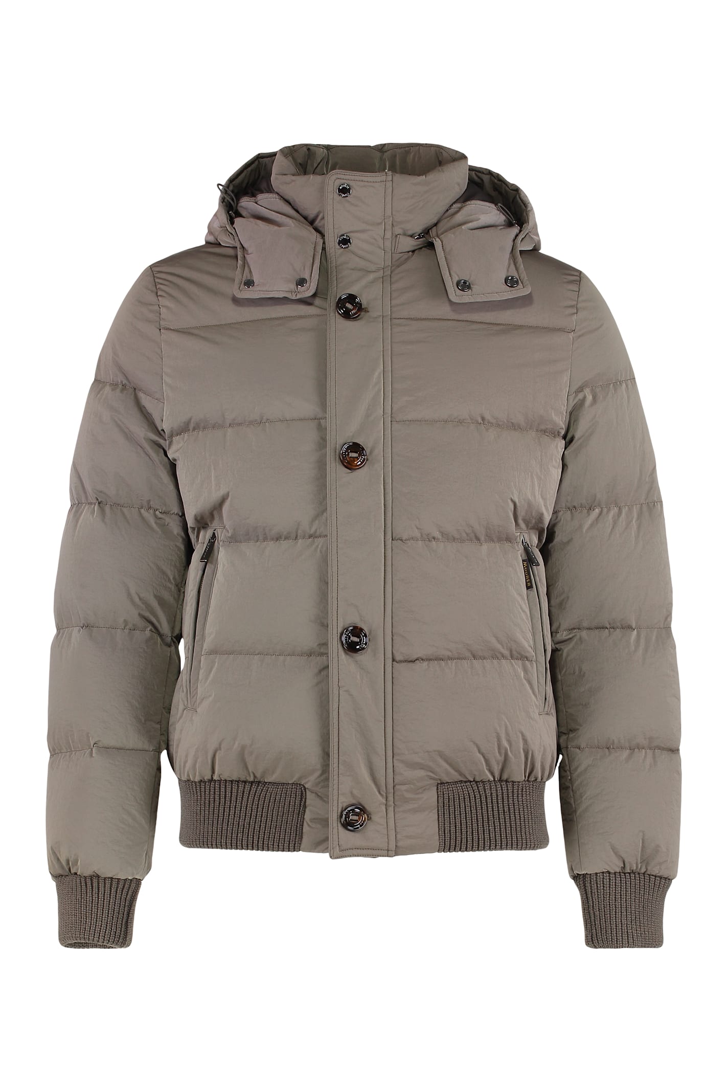 Moorer Spbacco Hooded Down Jacket In Brown