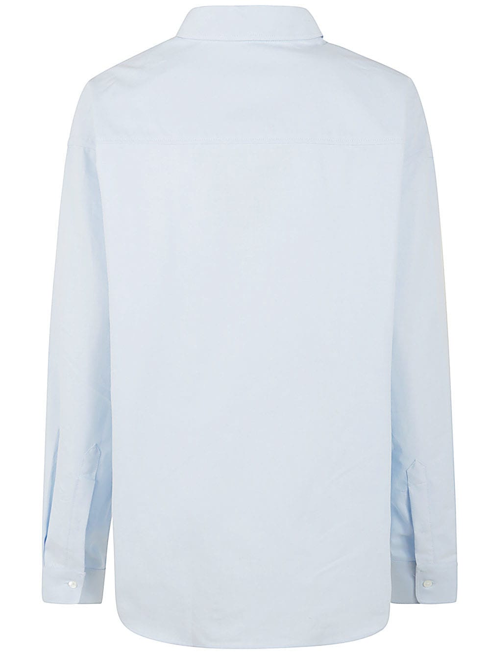 Shop Ami Alexandre Mattiussi Boxy Fit Shirt In Sky Blue