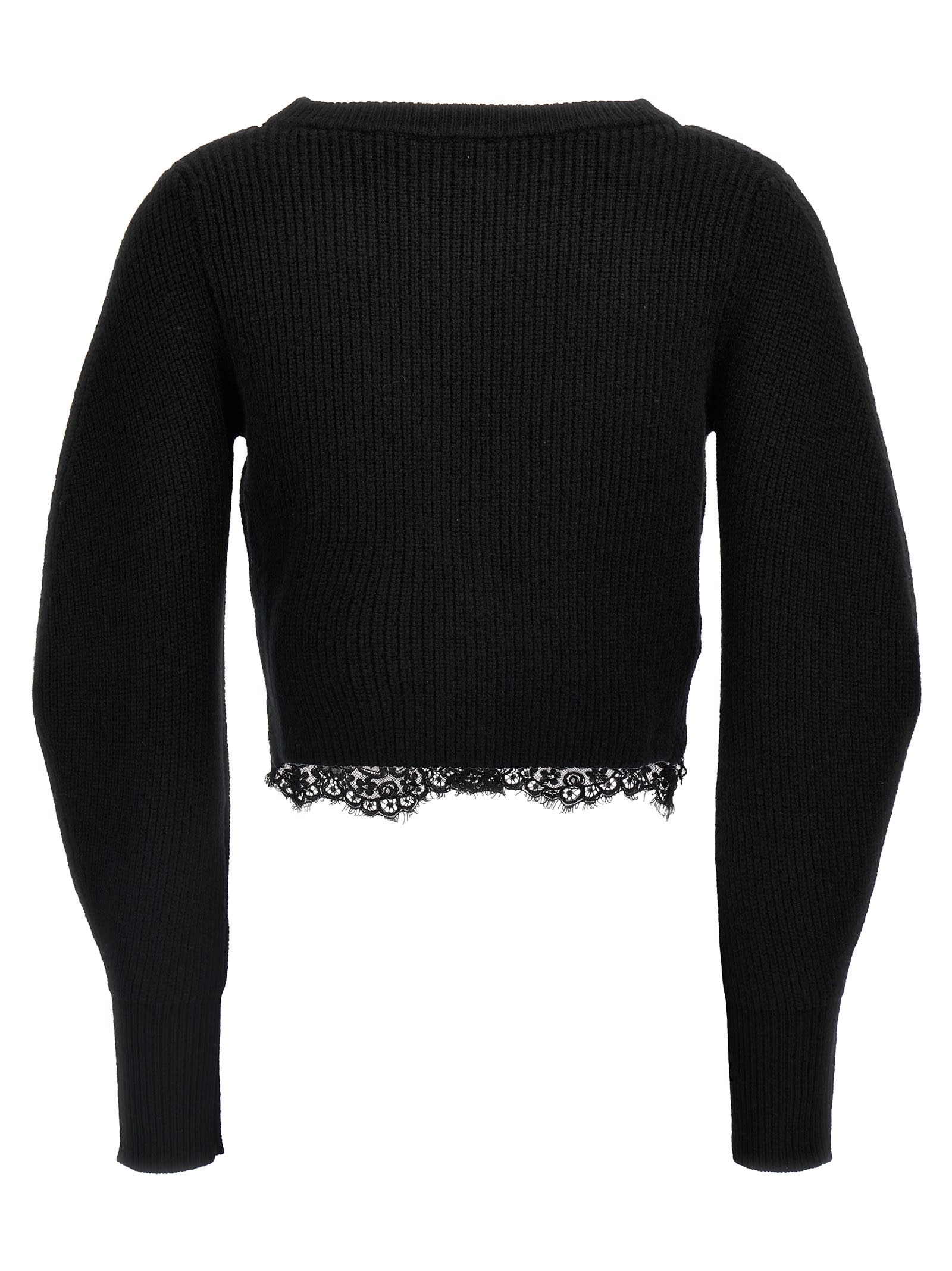 Shop Pinko Dosaggio Cropped Cardigan In Black