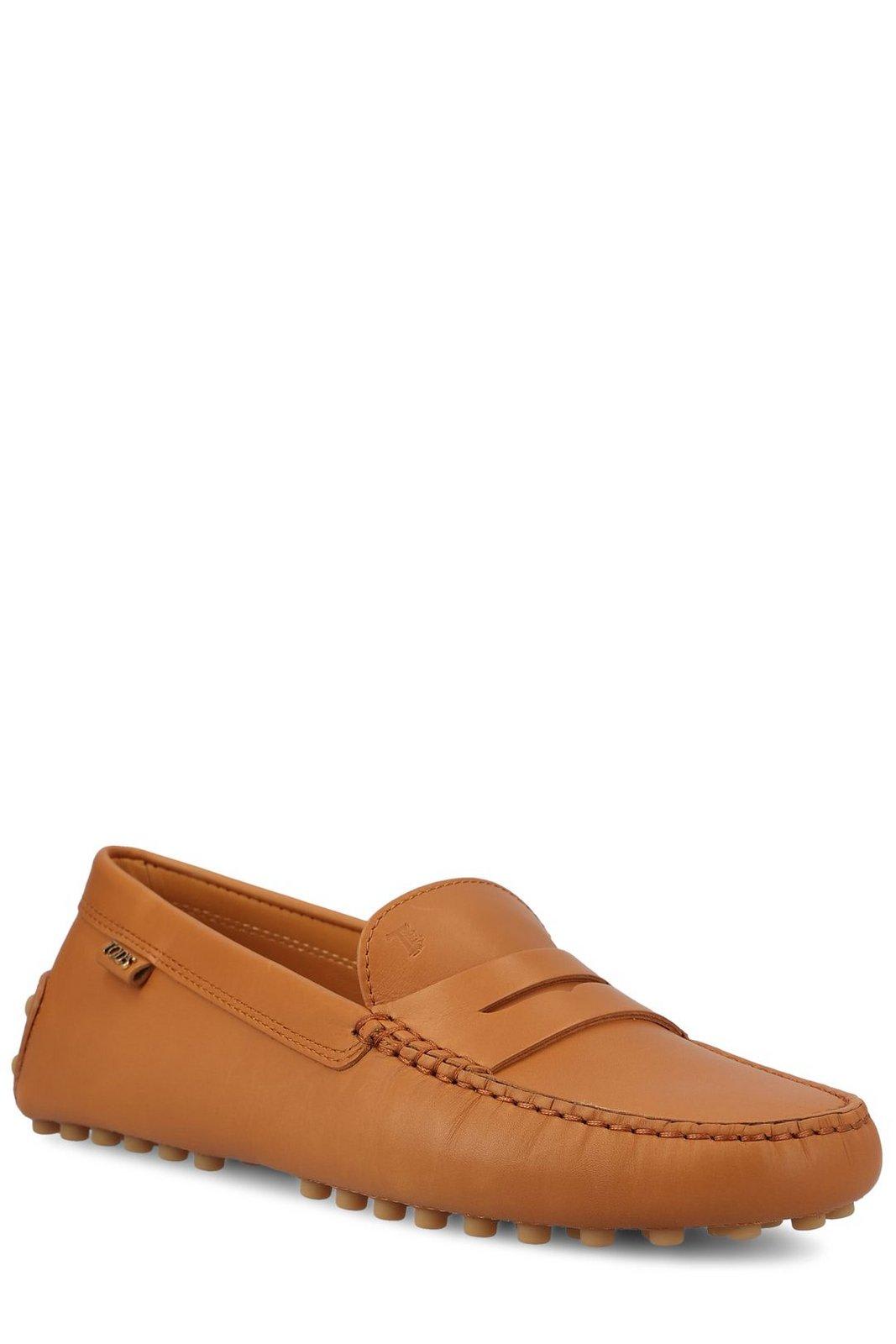 Tod's Gommino Leather Penny Driving Shoes In Brown